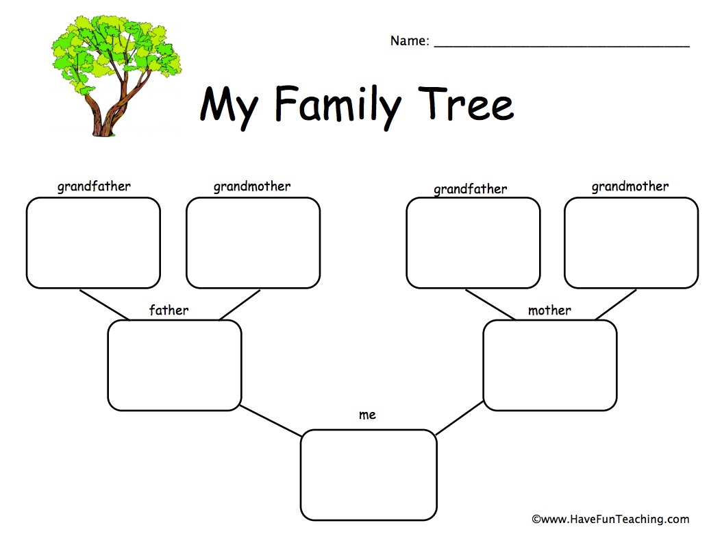 1 Child Family Tree Worksheet Have Fun Teaching 1 Child Family Tree Worksheet Have Fun Teaching