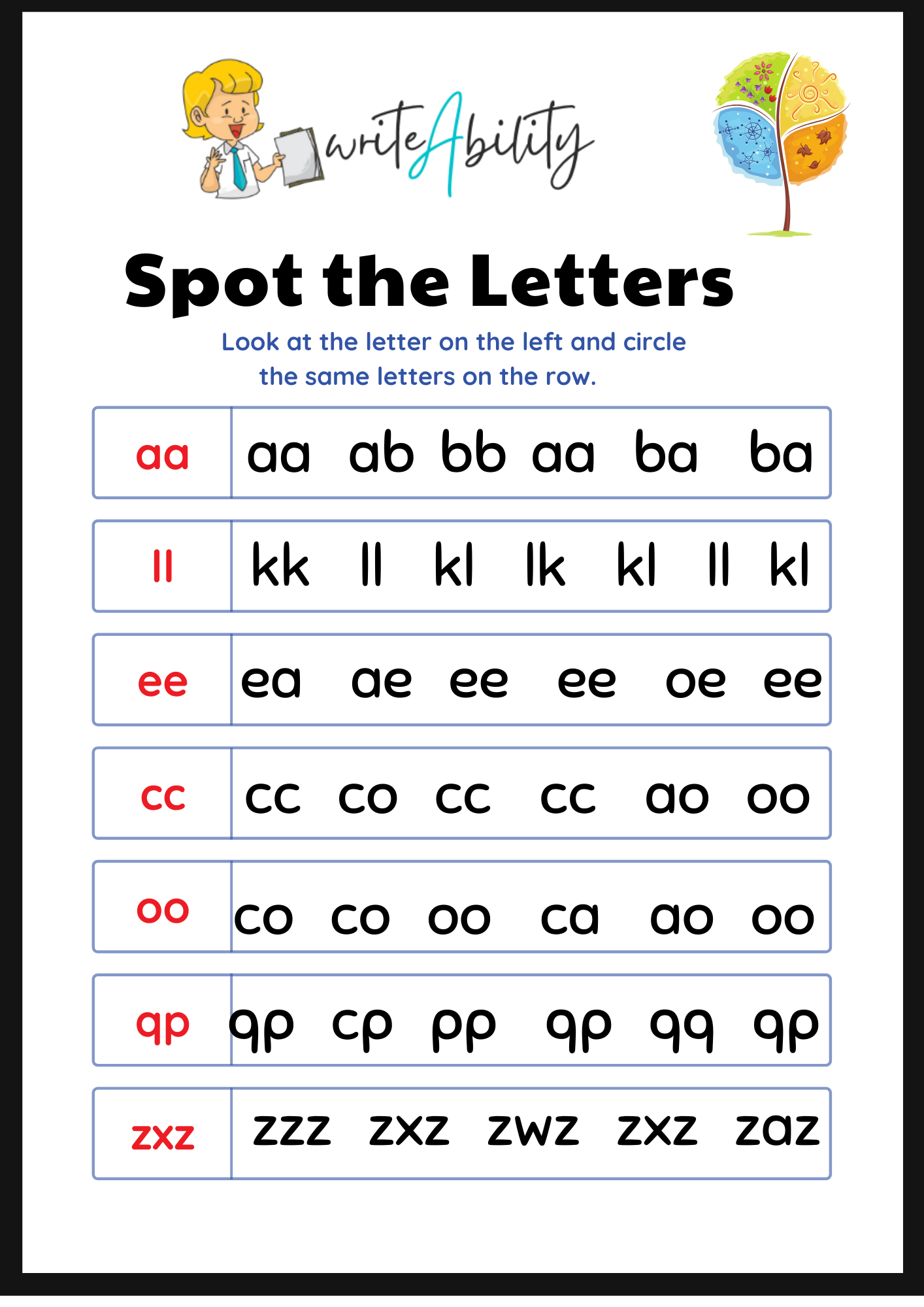 10 Activities To Develop Visual Form Constancy WriteAbility