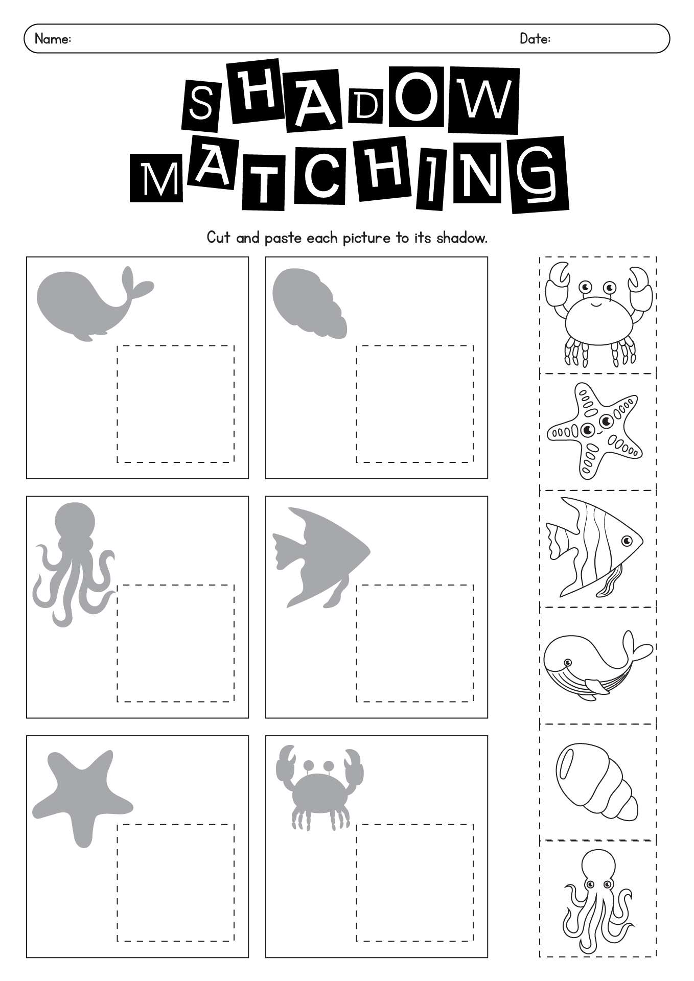 11 My Shadow Worksheet Free PDF At Worksheeto