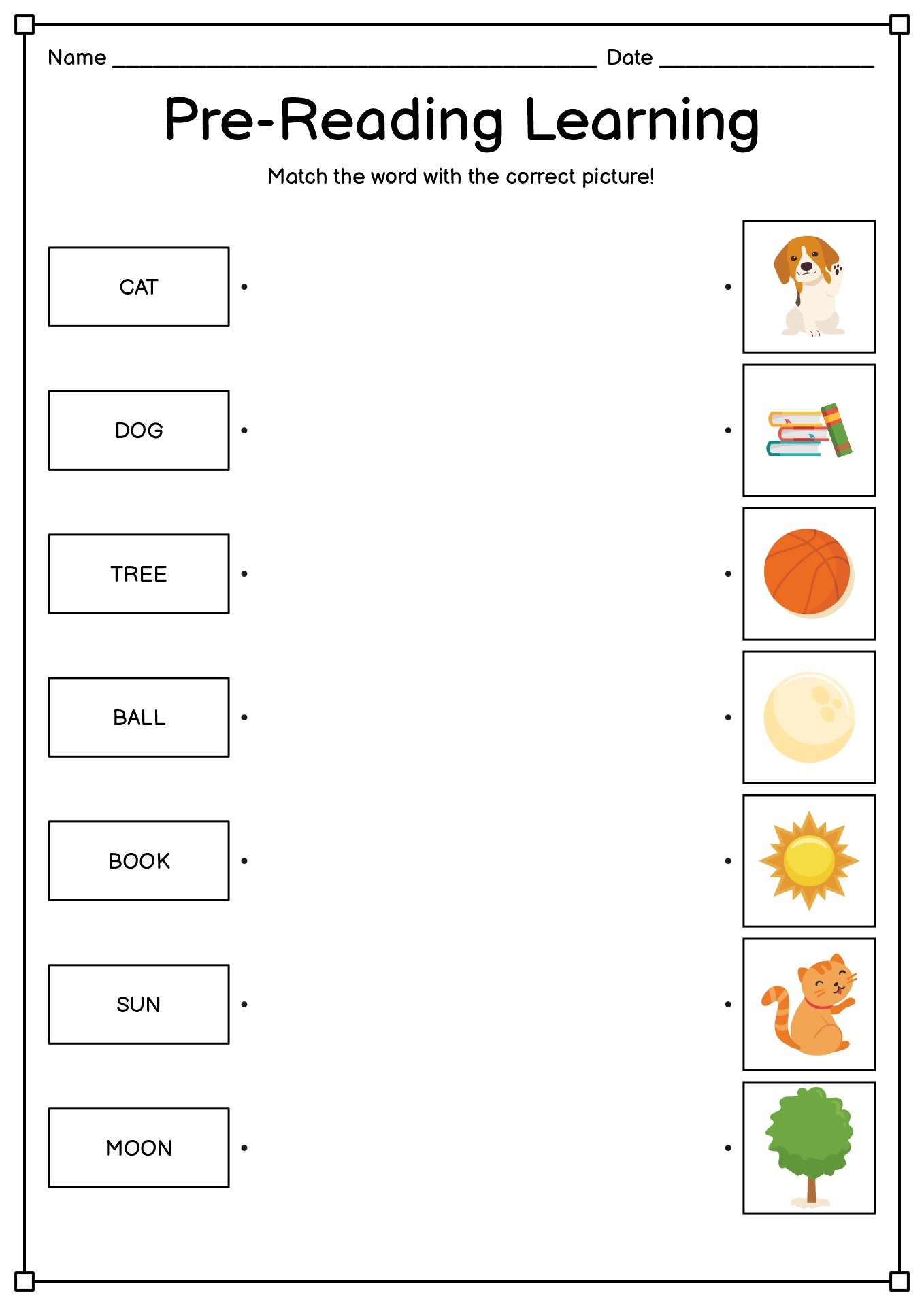 Reading Readiness Worksheet Worksheets Library
