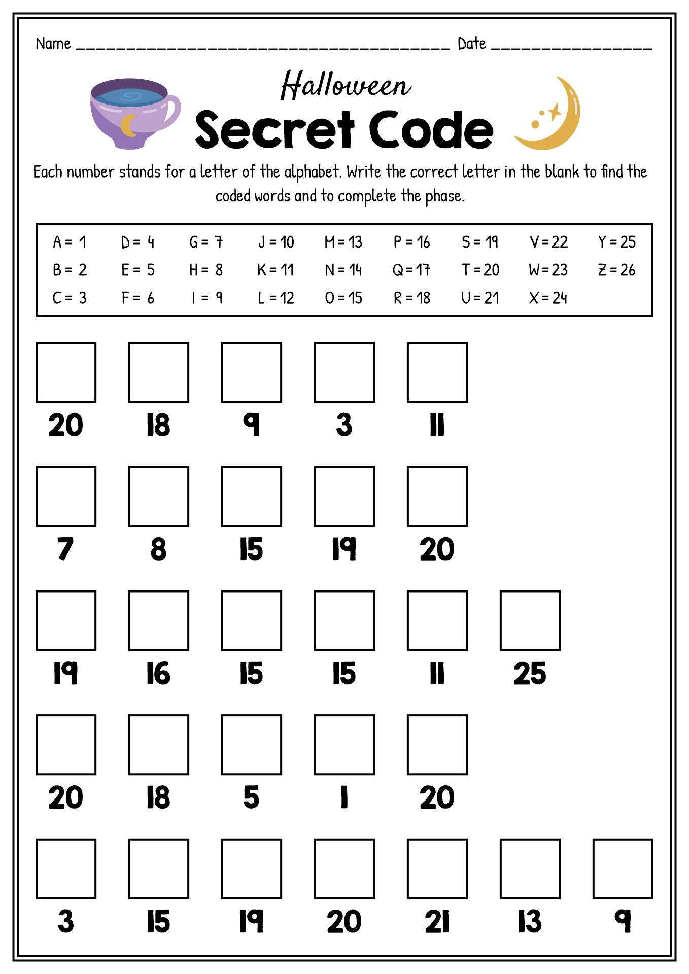 11 Secret Message Math Worksheets Free PDF At Worksheeto