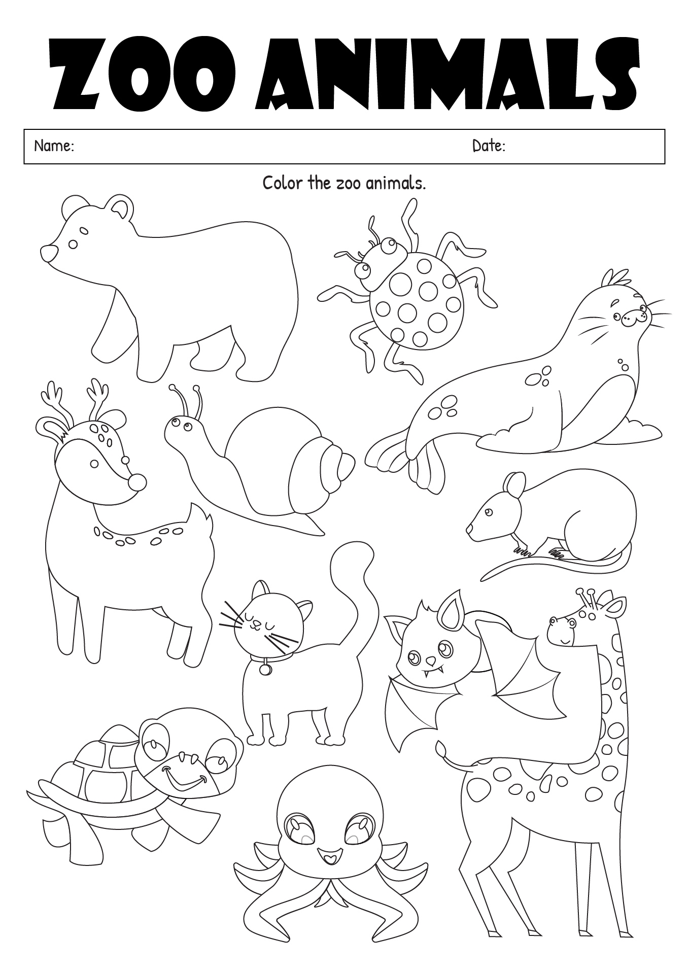 12 Zoo Animal Worksheets Free PDF At Worksheeto 12 Zoo Animal Worksheets Free PDF At Worksheeto