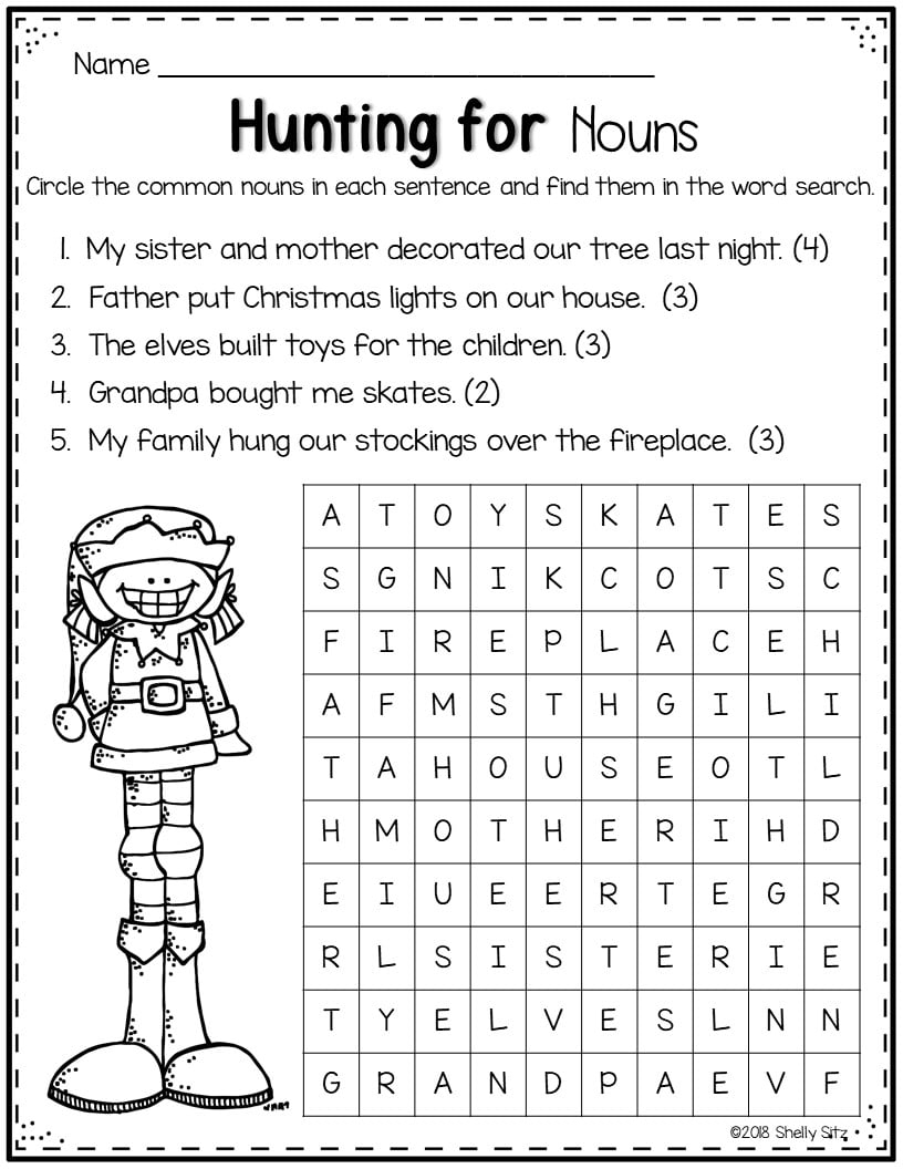 13 Free Christmas Worksheets For Second Grade Second Grade Teaching Blog A Fun Free Printable Christmas Activity Pack For Kids
