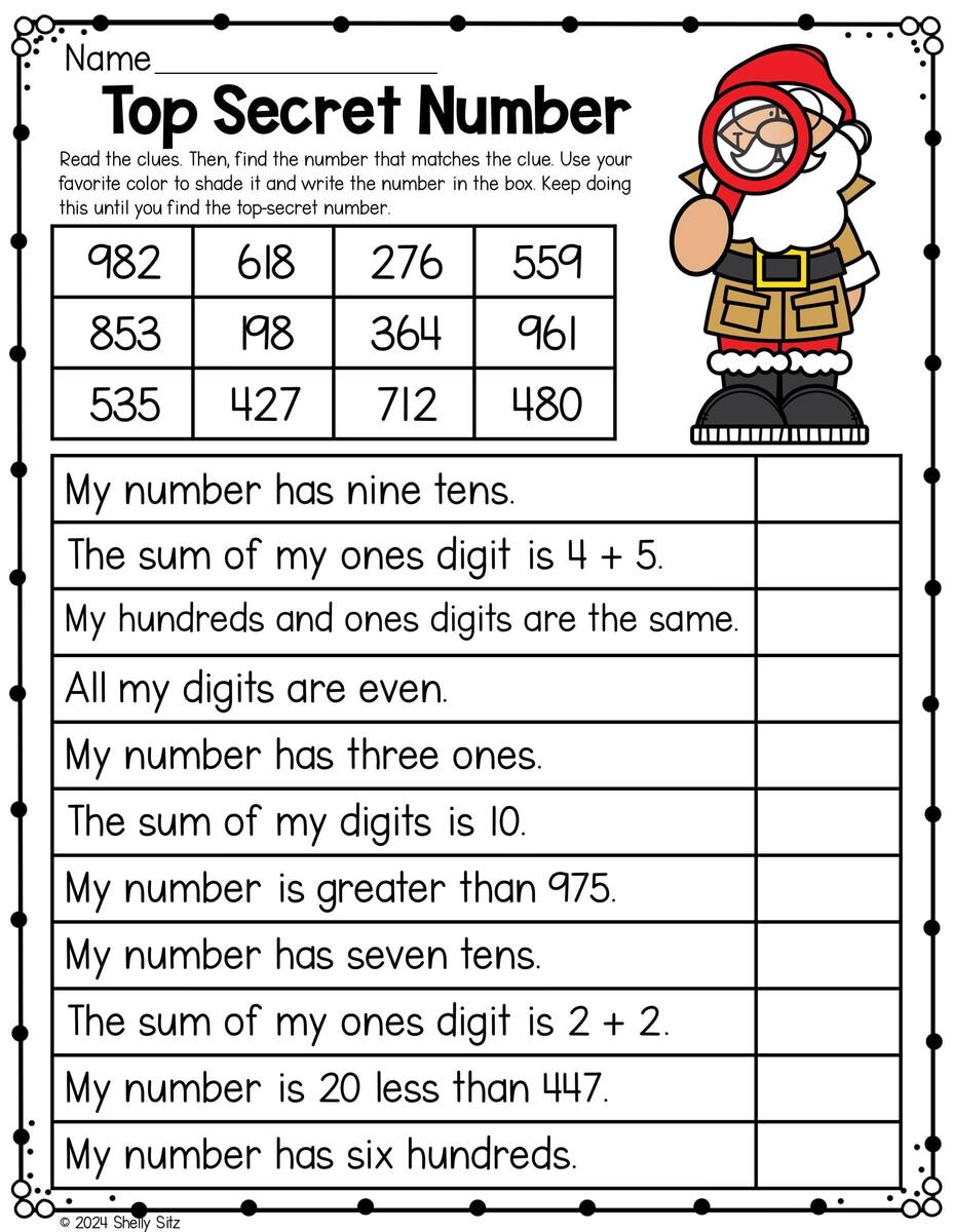 13 Free Christmas Worksheets For Second Grade Second Grade Teaching Blog 13 Free Christmas Worksheets For Second Grade Second Grade Teaching Blog