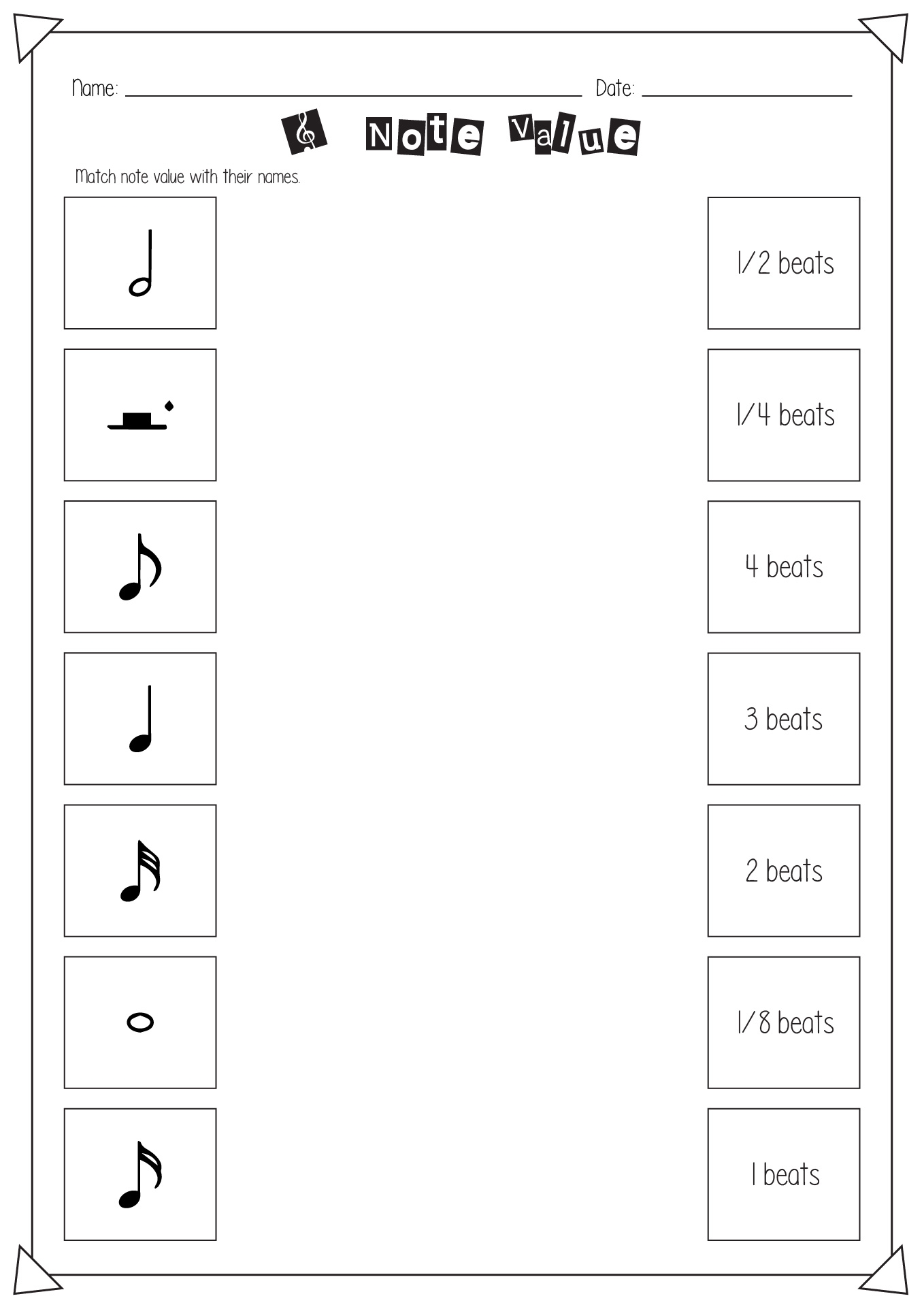 13 Music Notes Worksheets Free PDF At Worksheeto