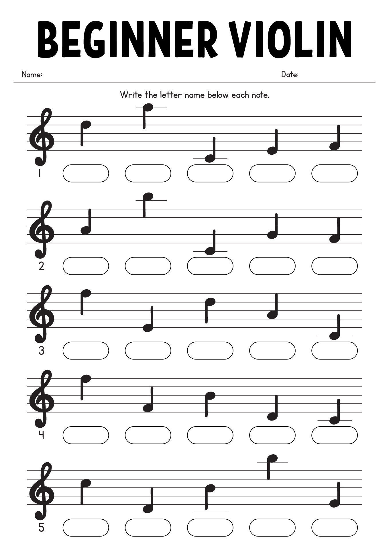 13 Music Notes Worksheets Free PDF At Worksheeto