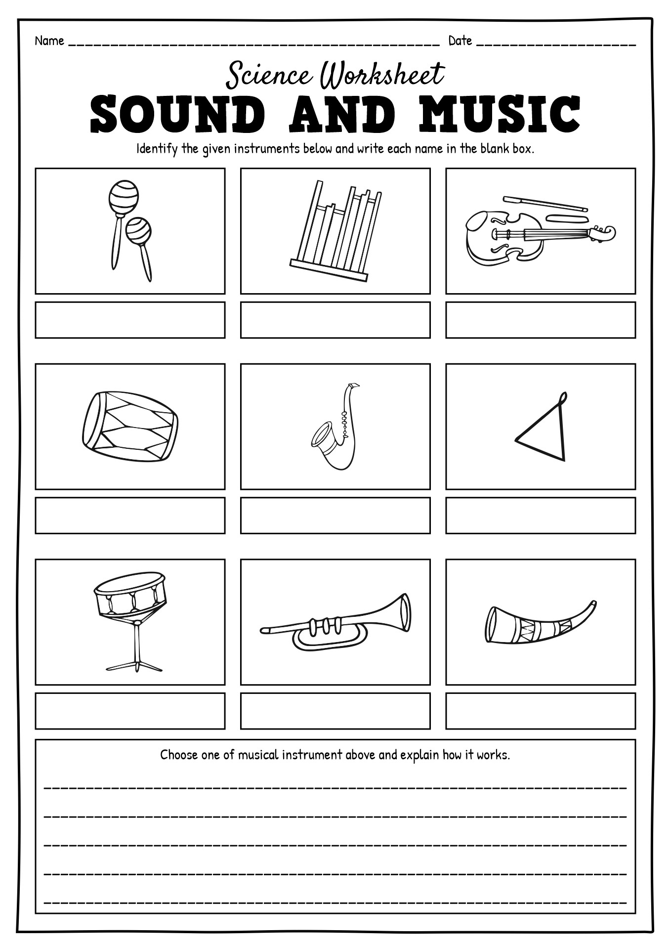 13 Science Worksheets Light And Sound Free PDF At Worksheeto