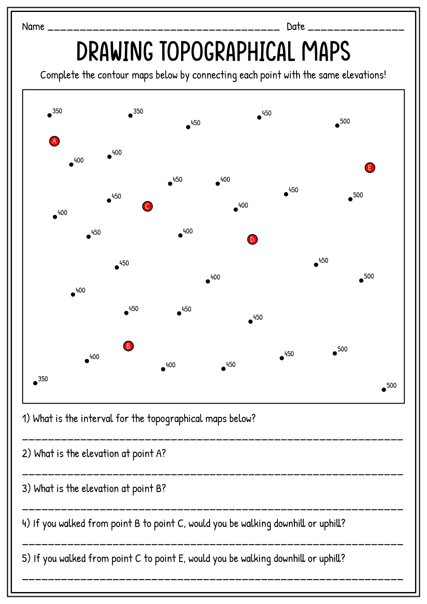 15 Drawing Contour Lines Worksheet Free PDF At Worksheeto