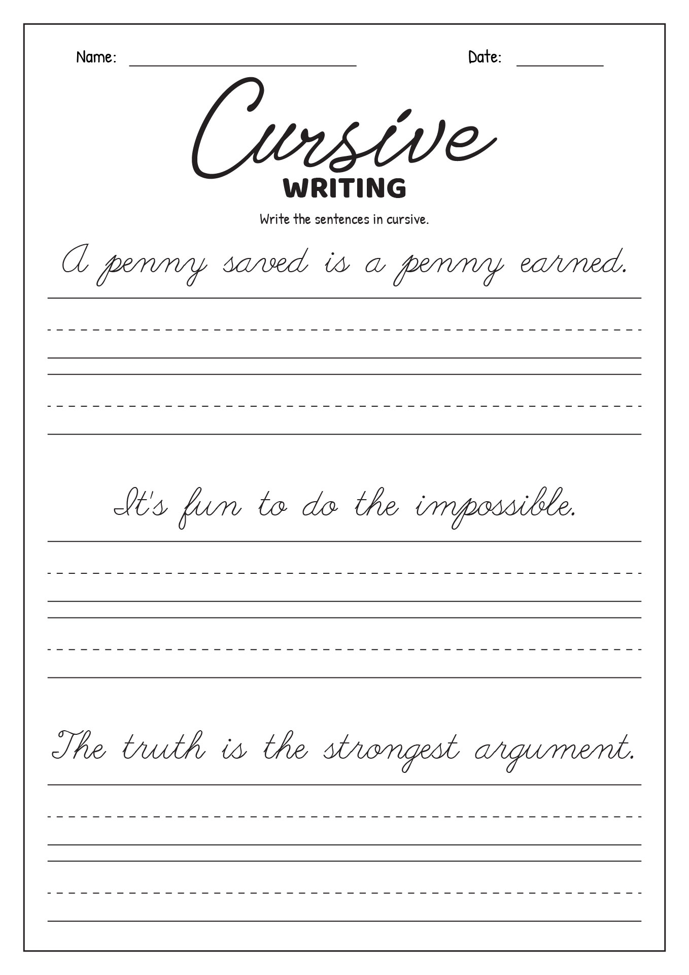 16 Cursive Writing Worksheets For 3rd Grade Free PDF At Worksheeto