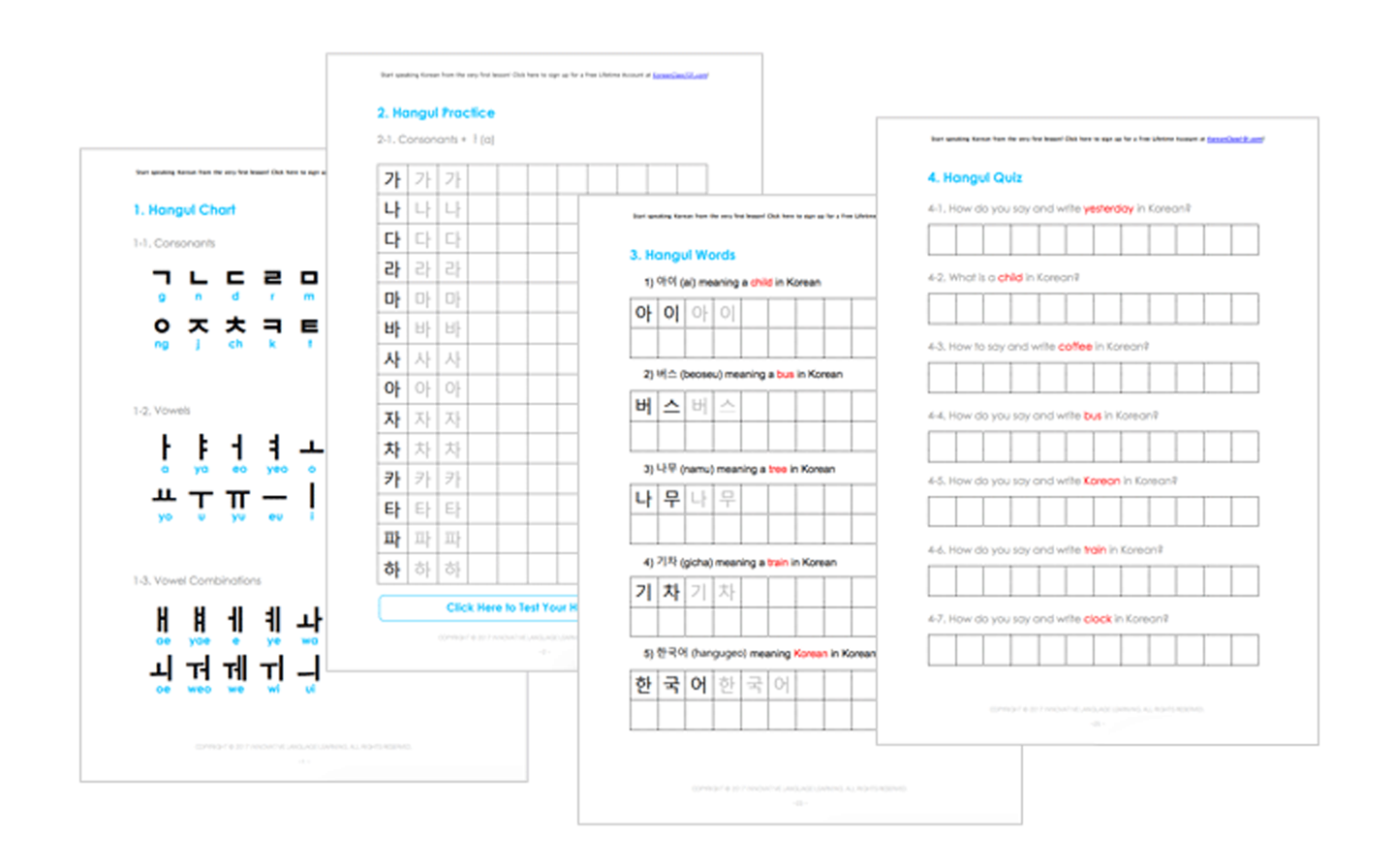 16 Korean Worksheets For Beginners PDF Printables