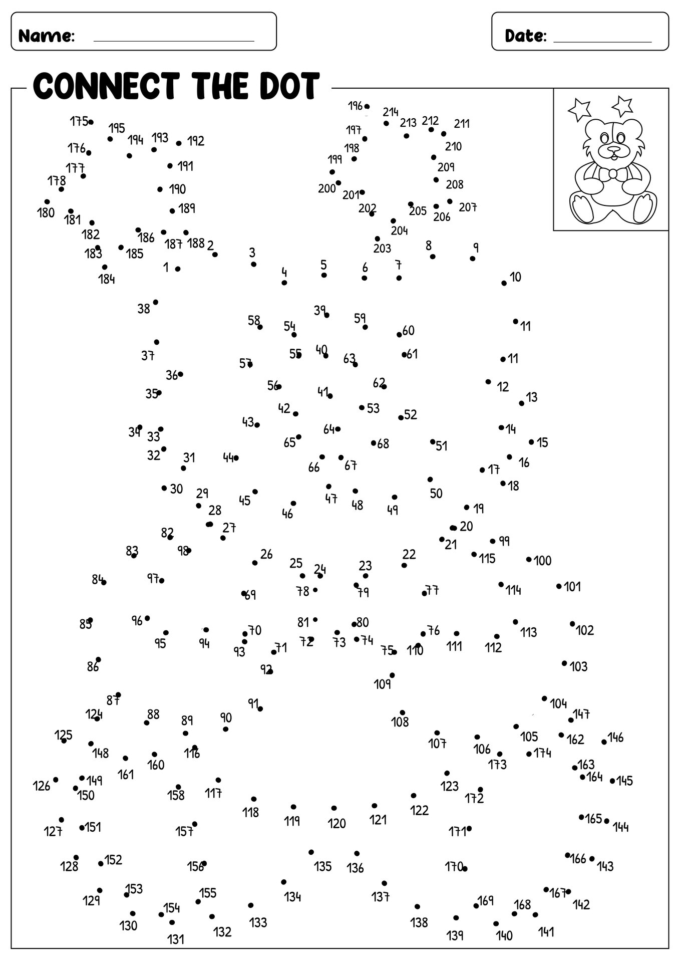 17 Advanced Dot To Dot Worksheets Free PDF At Worksheeto