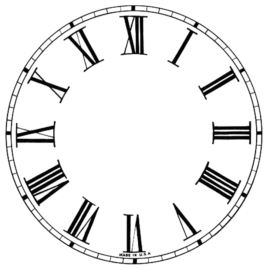 17 Clock Face Images Print Your Own The Graphics Fairy