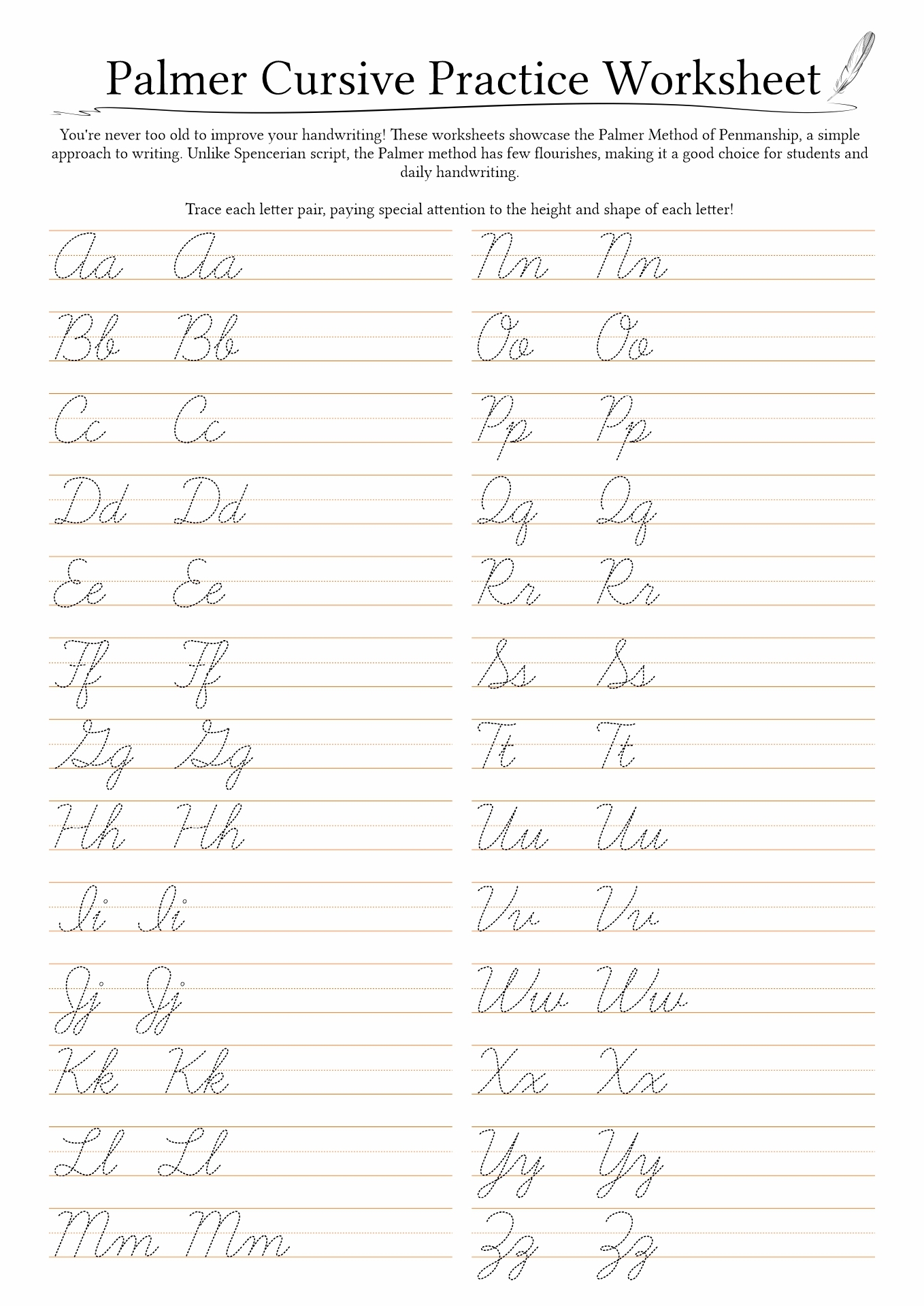 17 Palmer Cursive Worksheets Free PDF At Worksheeto