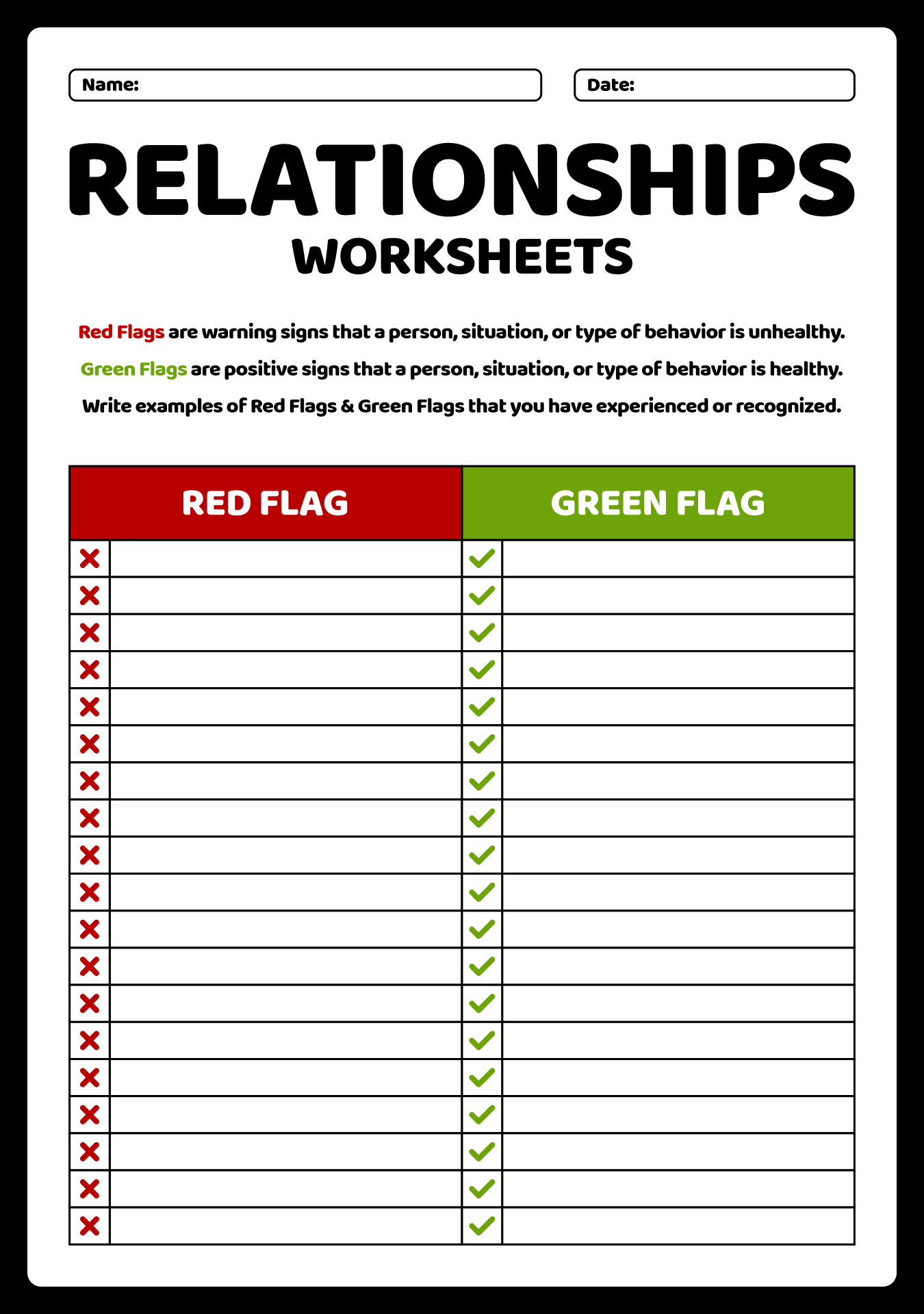 18 Relationship Building Worksheet Free PDF At Worksheeto