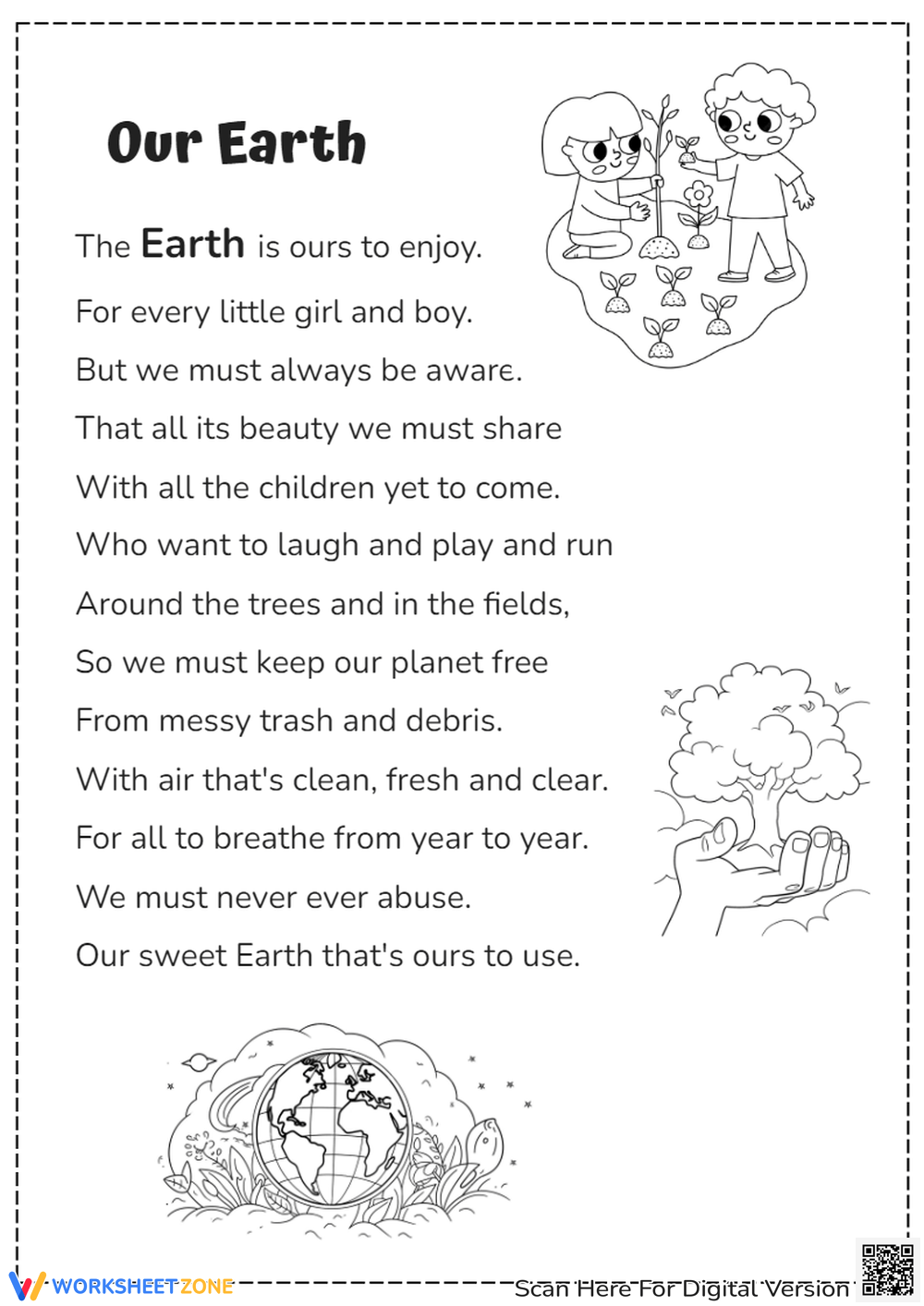 1st Grade Poems Worksheets 1st Grade Poems Worksheets