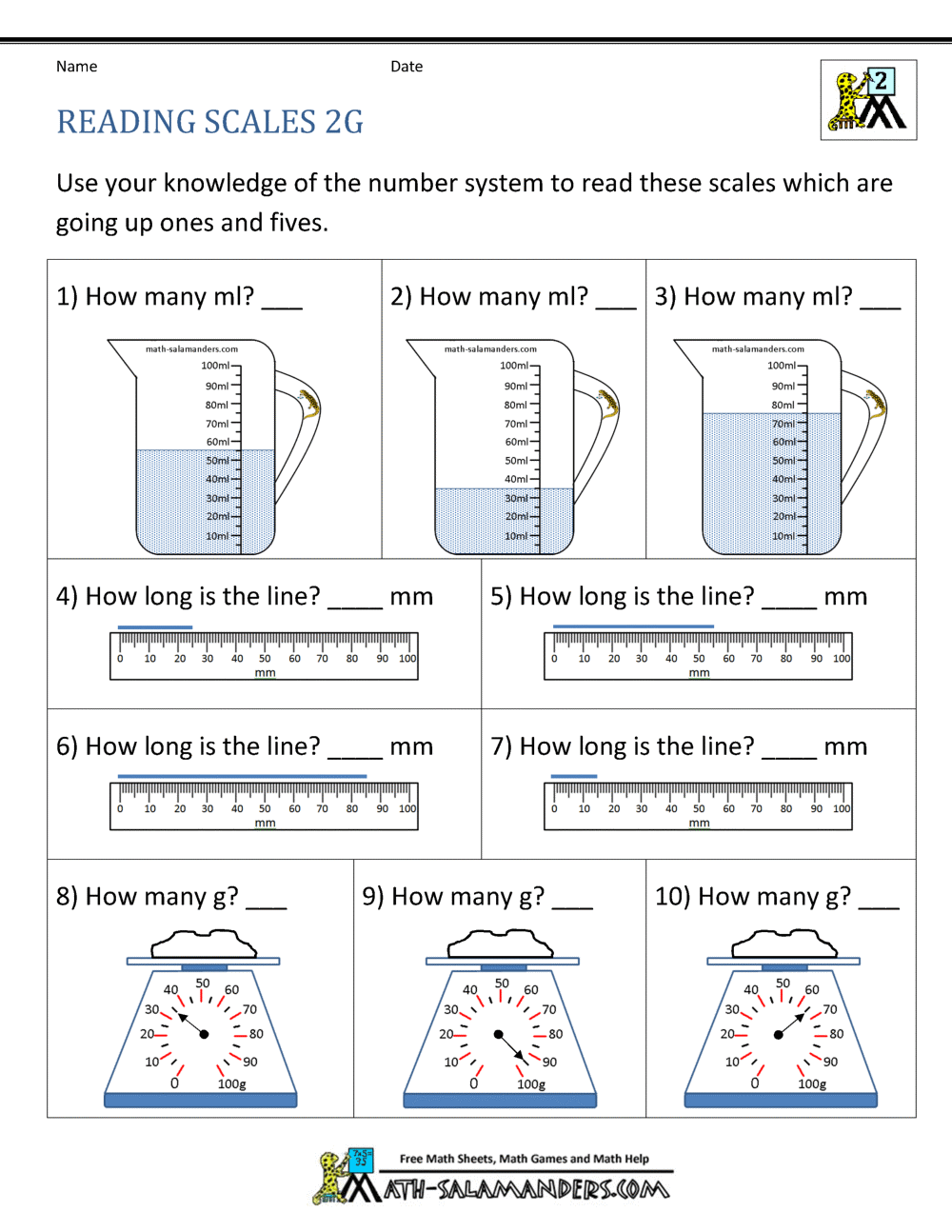 2nd Grade Measurement Made By Teachers