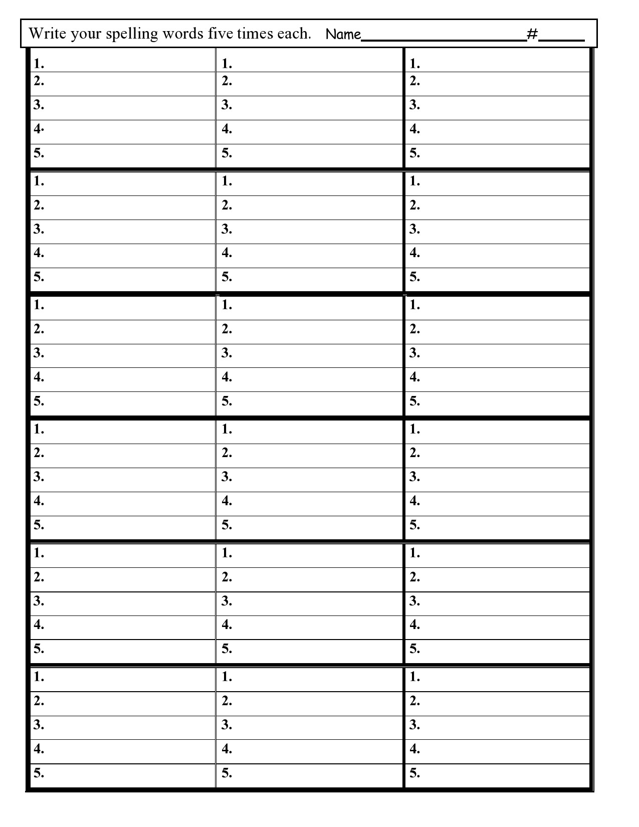 38 Printable Spelling Test Templates Word PDF TemplateLab 38 Printable Spelling Test Templates Word PDF TemplateLab