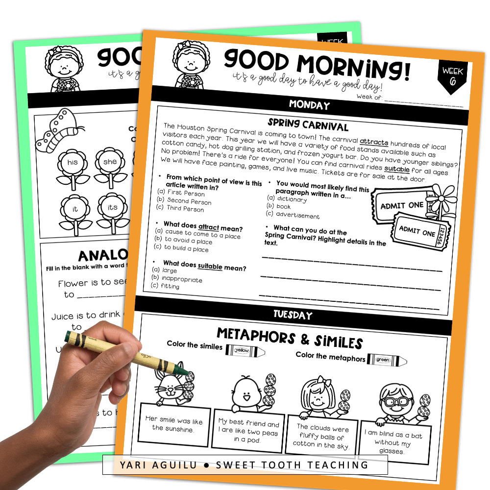 Third Grade Reading Worksheets Improve Fluency Vocabulary