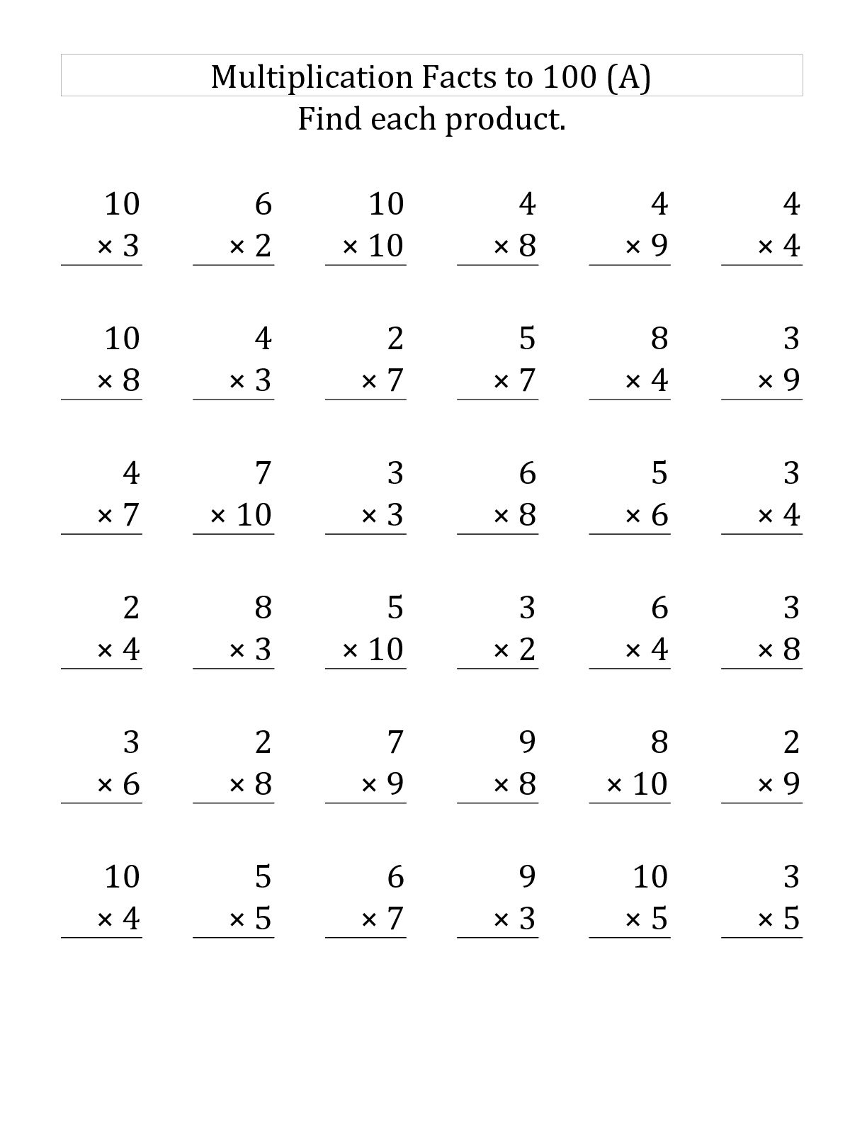 3rd Grade Multiplication Worksheets Best Coloring Pages For Kids 3rd Grade Multiplication Worksheets Best Coloring Pages For Kids