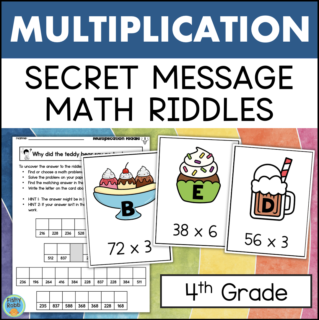 4th Grade Multi Digit Multiplication Math Riddles Secret Code Activities Made By Teachers 4th Grade Multi Digit Multiplication Math Riddles Secret Code Activities Made By Teachers