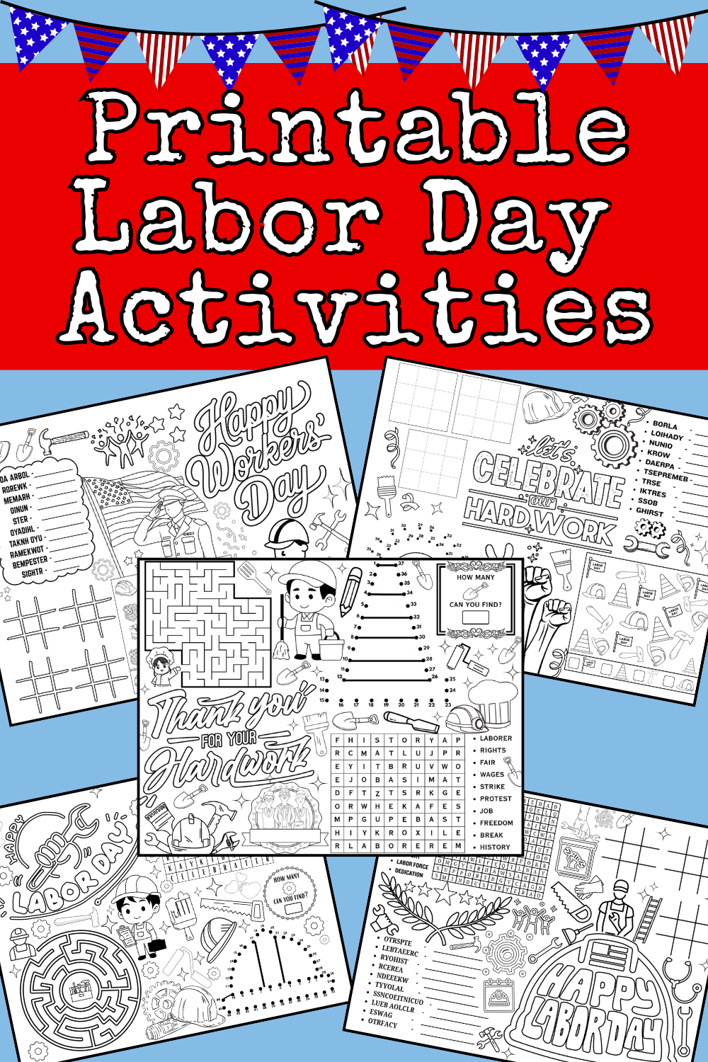 5 Printable Labor Day Activities Pages For Kids Plus An Answer Key 5 Printable Labor Day Activities Pages For Kids Plus An Answer Key