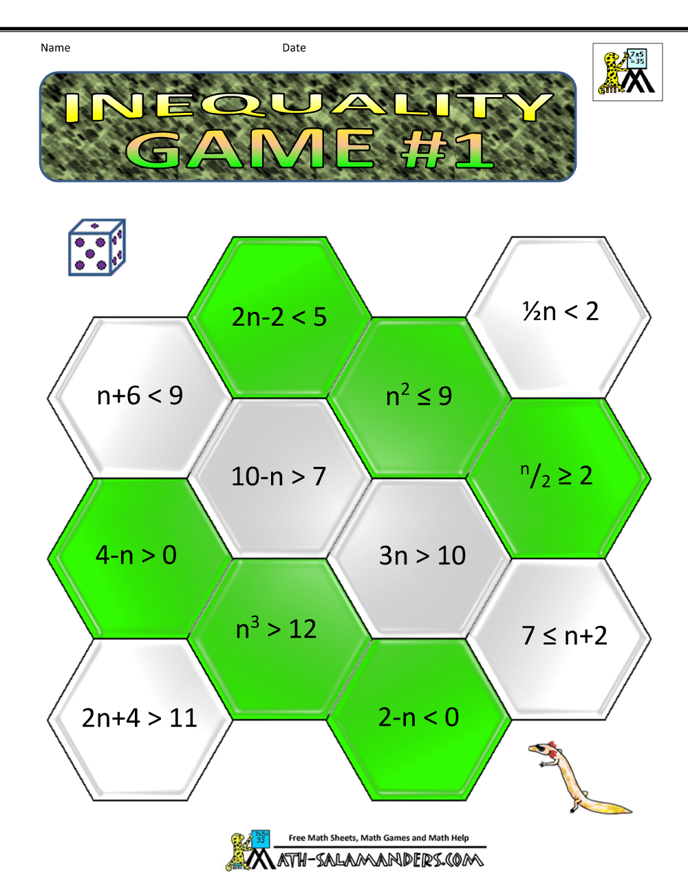 6th Grade Math Games