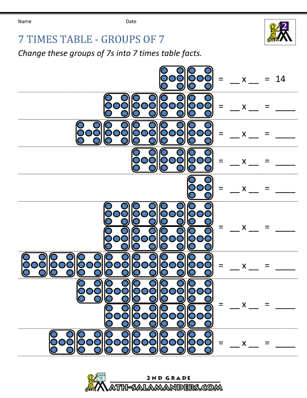 7 Times Table 7 Times Table