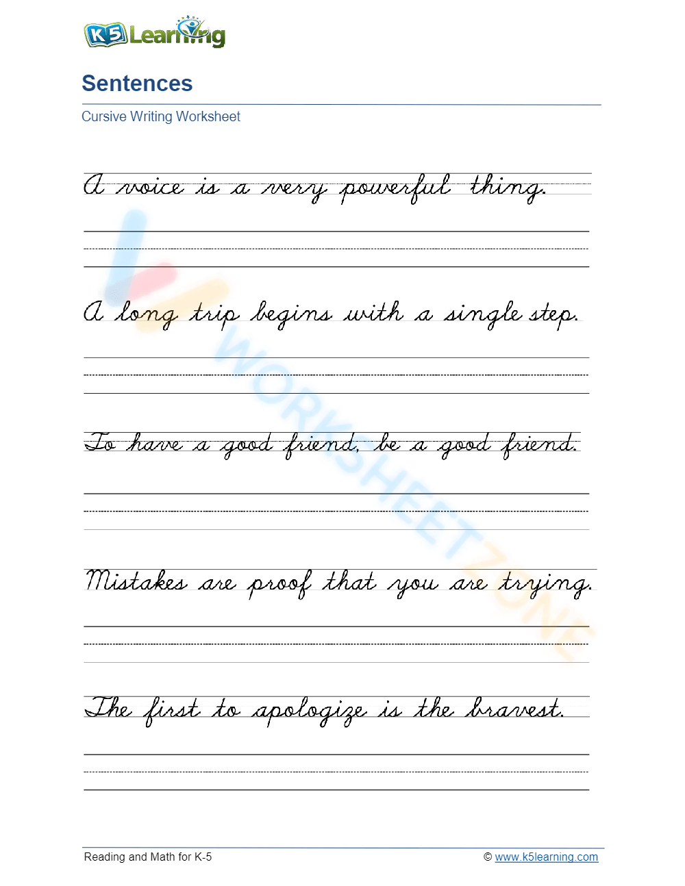 7th Grade Cursive Worksheets Printable