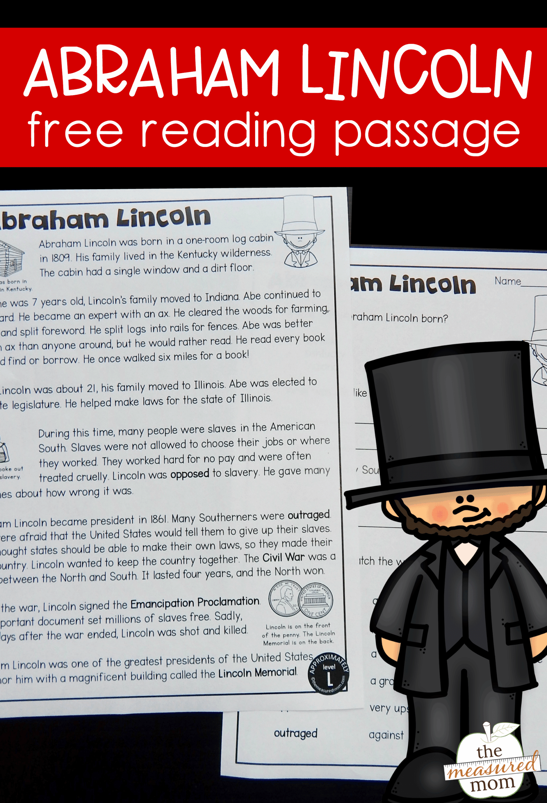 Abraham Lincoln Reading Passage Reach All Readers