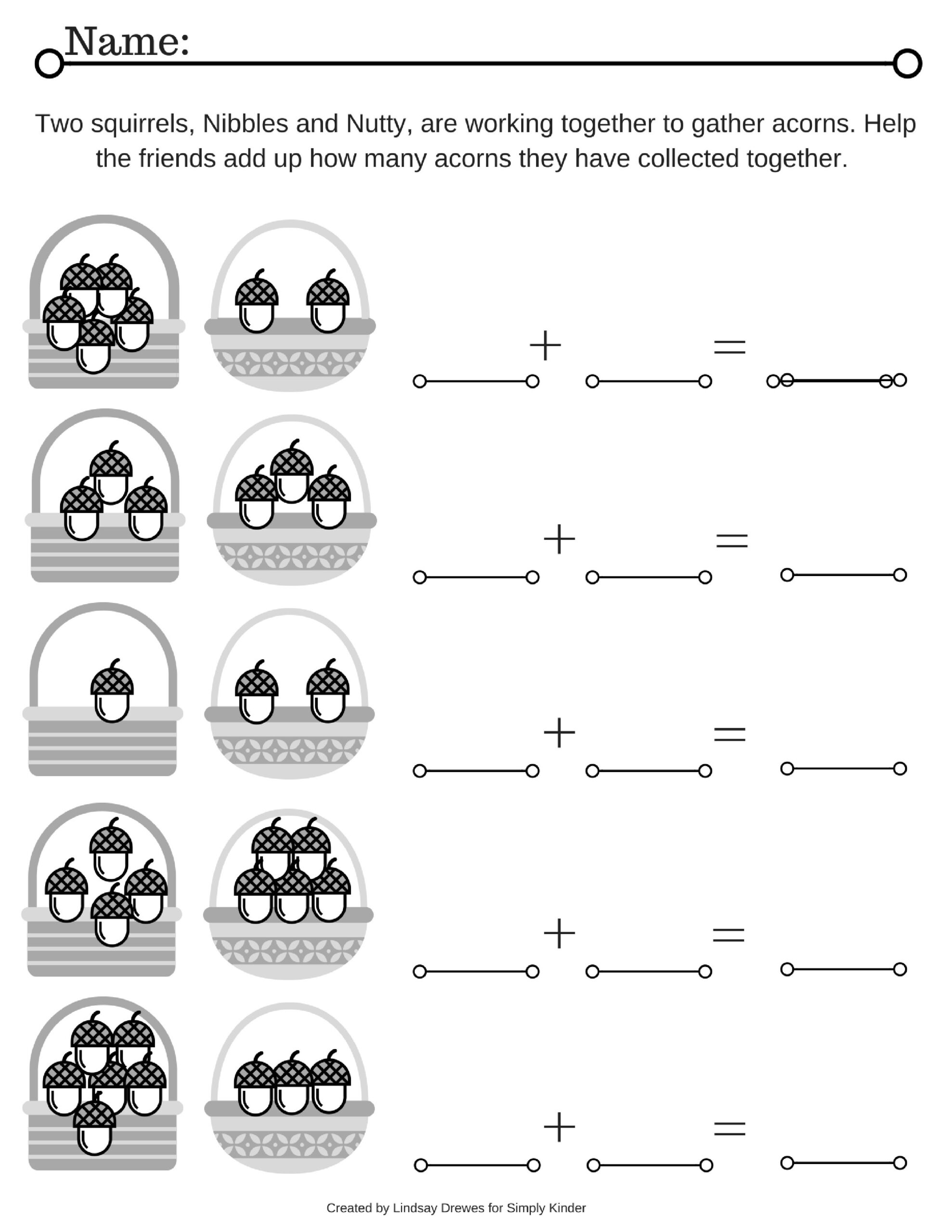 Kindergarten Easter Color By Number Printable Fun