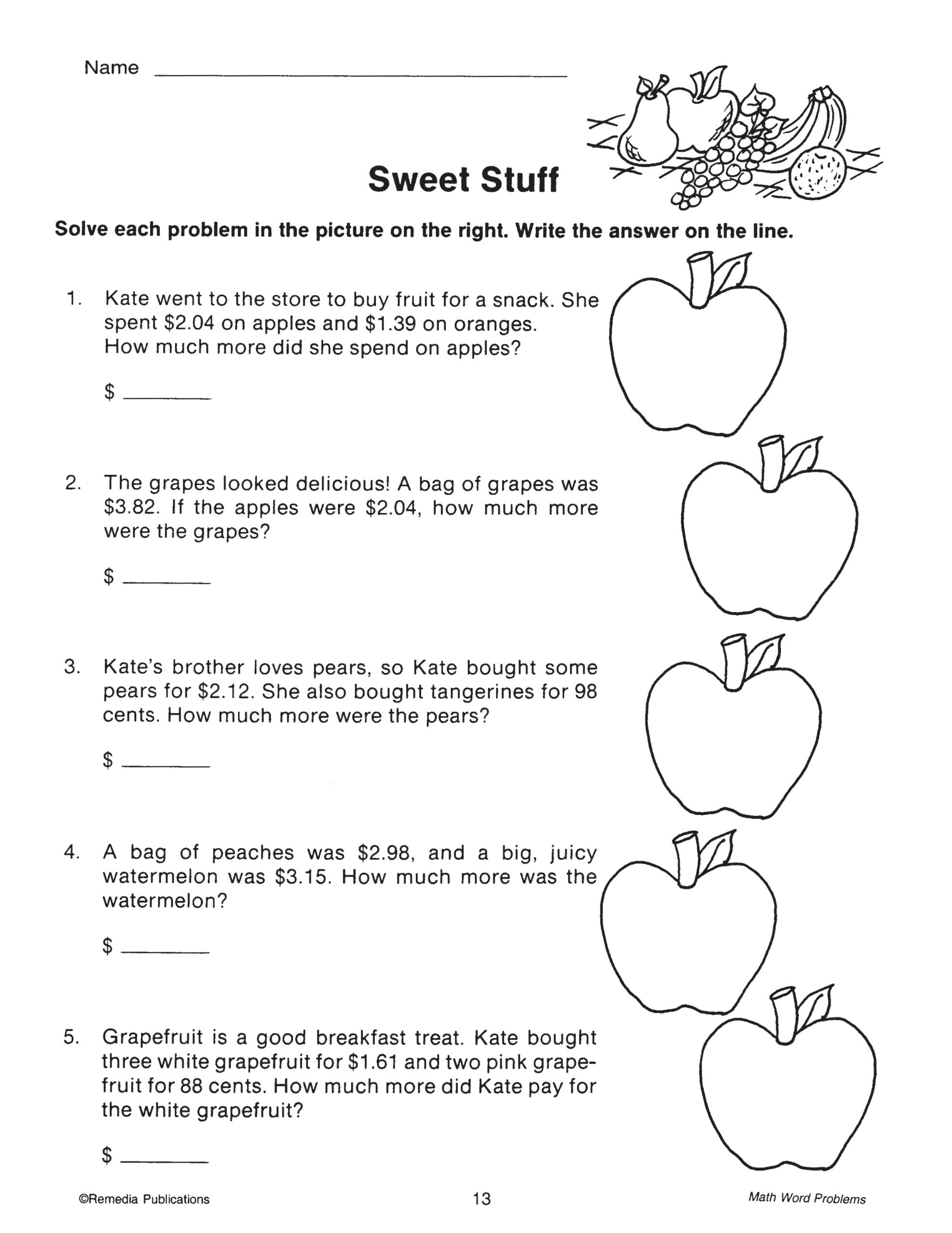 Addition Subtraction Multiplication Division Math Word Problems Grades 3 4 Made By Teachers