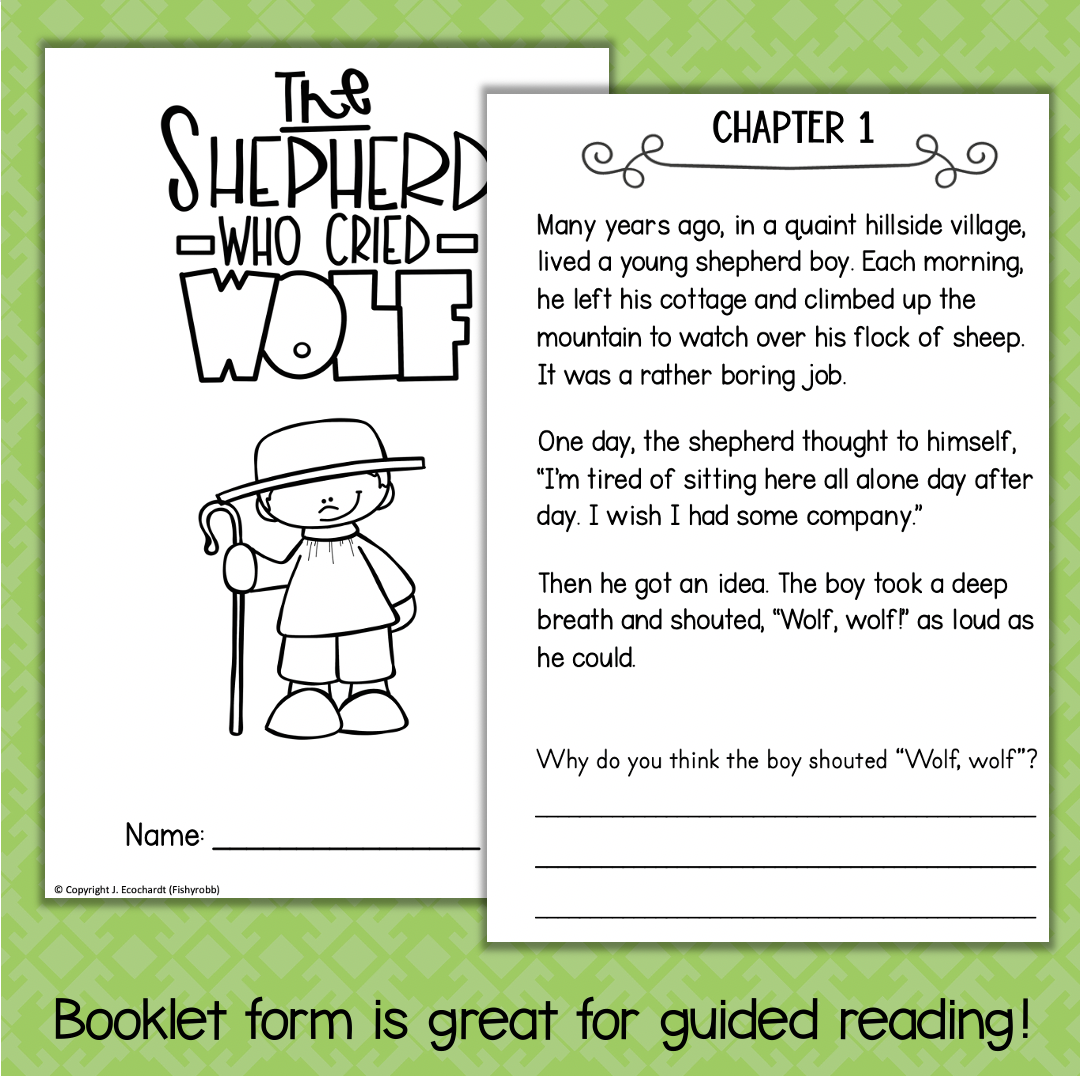 Aesops Fables THE BOY WHO CRIED WOLF Comprehension Made By Teachers