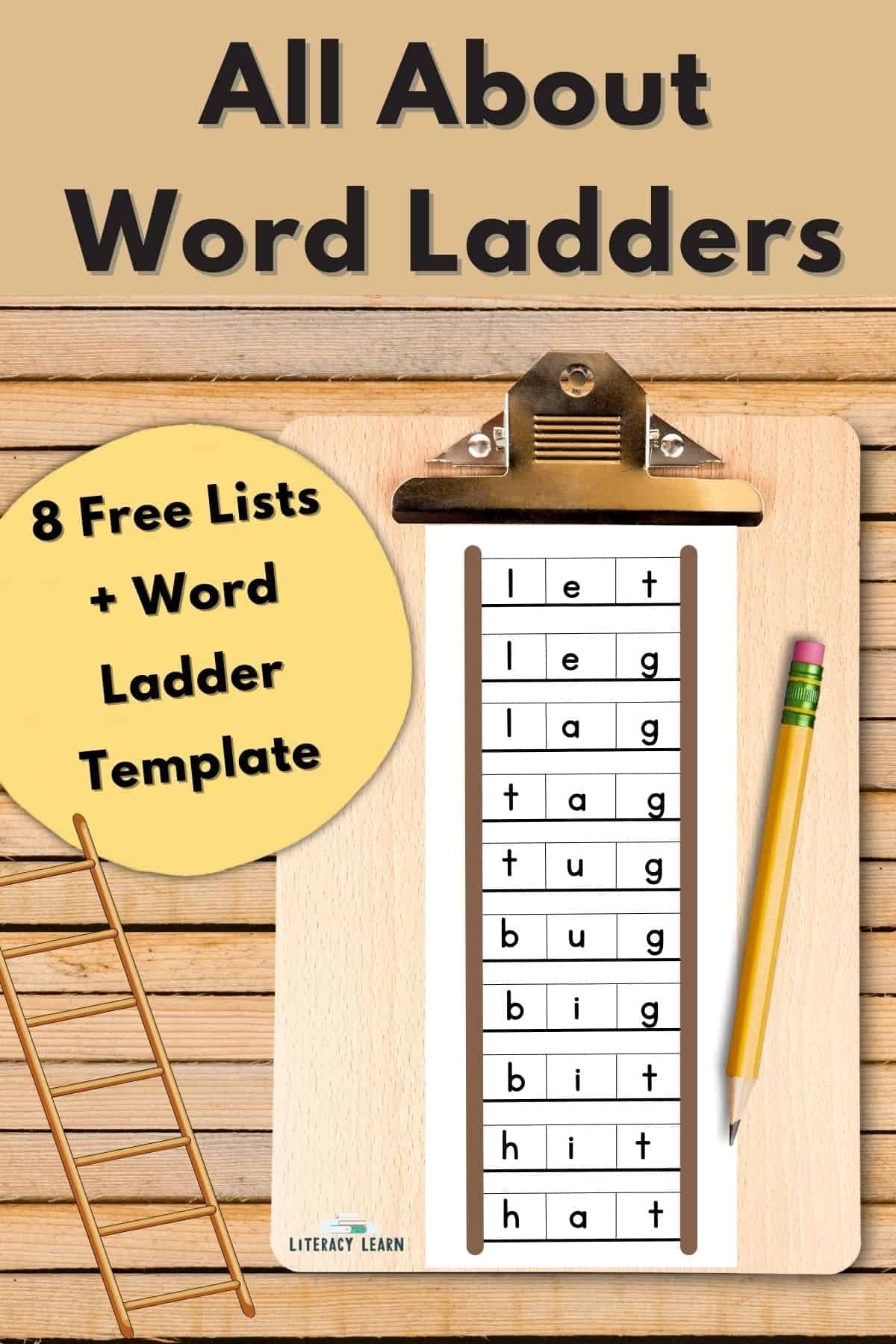 All About Word Ladders Plus Free Printables Literacy Learn