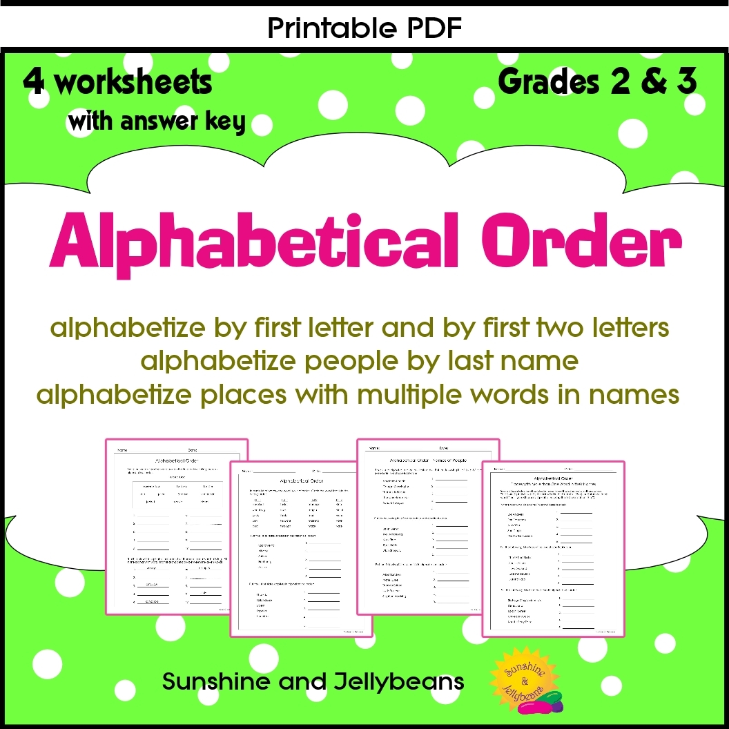 Alphabetical Order Words People And Places 4 Worksheets Grades 2 3 Made By Teachers Alphabetical Order Words People And Places 4 Worksheets Grades 2 3 Made By Teachers