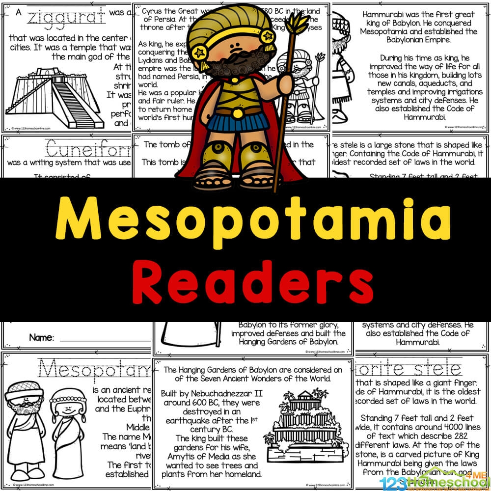 Ancient Mesopotamia For Kids Free Printable Reader To Read Color Learn