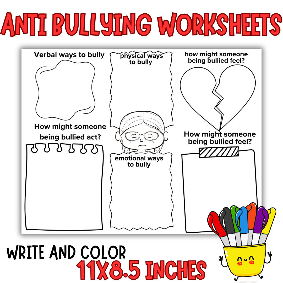 Anti Bullying Prevention Month Activities Anti Bullying Worksheets Made By Teachers