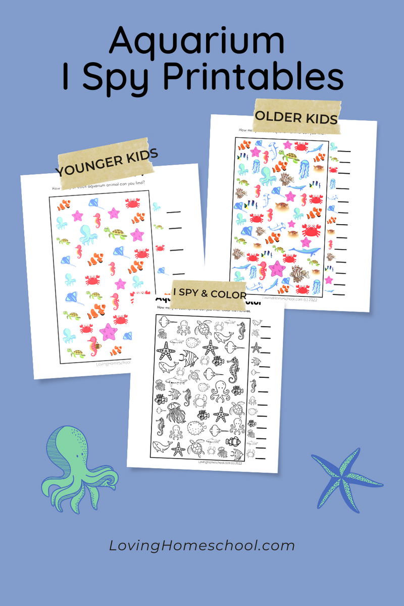 Aquarium I Spy Printables LovingHomeschool Aquarium I Spy Printables LovingHomeschool