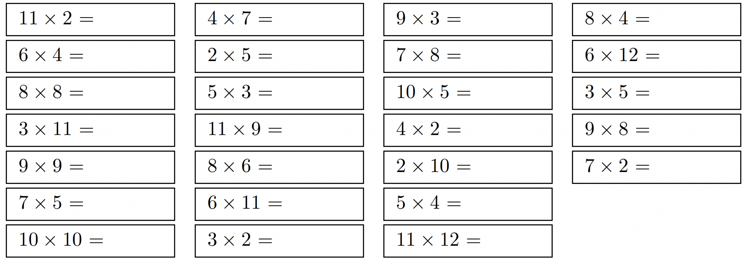 7 Times Table