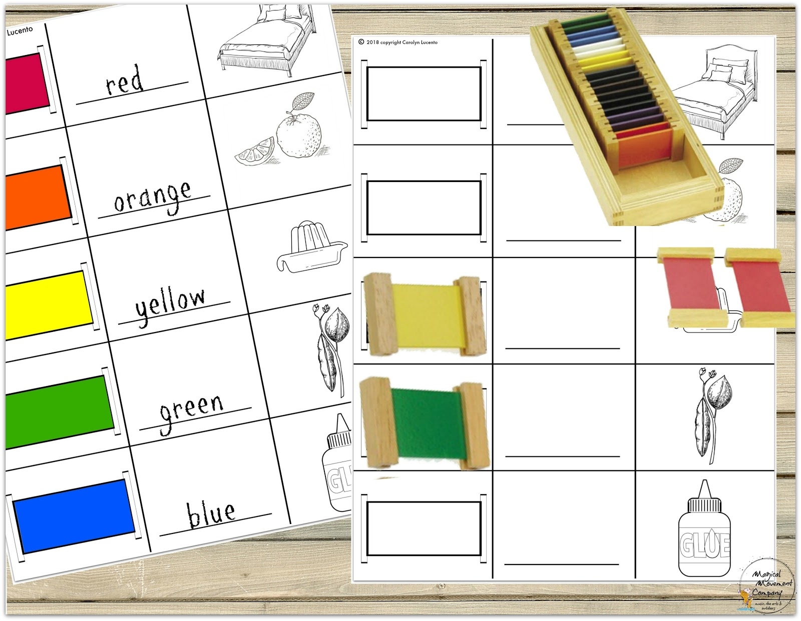 Artfully Montessori Four Color Activities And A Free Montessori Color Tablets Extension Too Magical Movement Company Carolyn s Blog