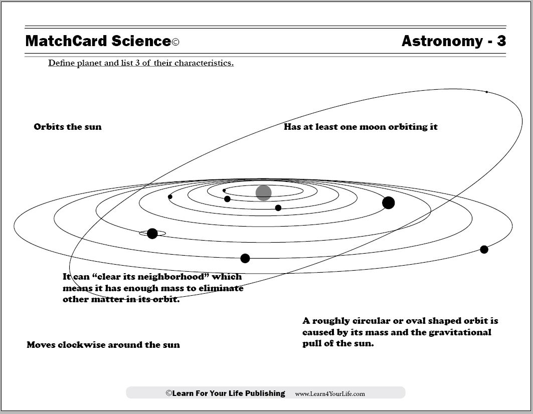 Astronomy Worksheets Astronomy Worksheets