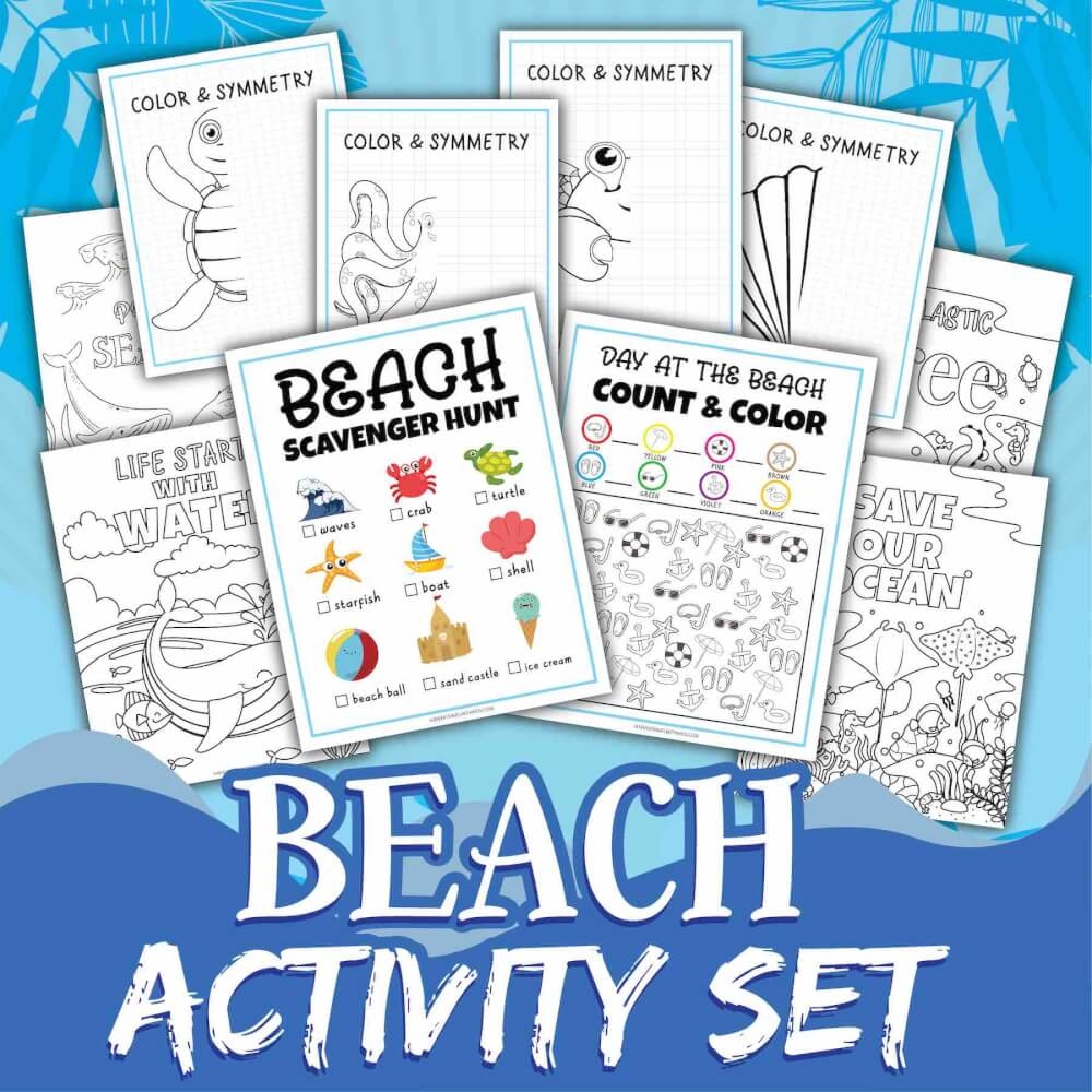 At The Beach Worksheets For Kids Hawaii Travel With Kids