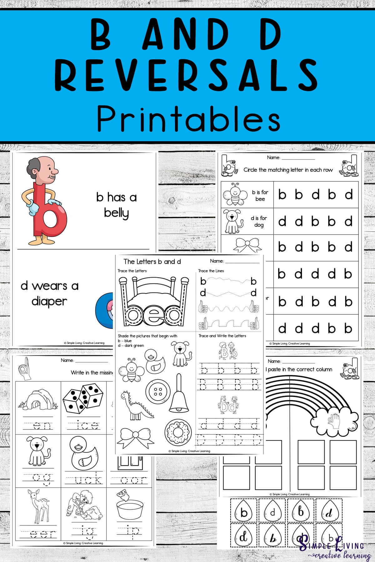 B And D Reversal Printables Simple Living Creative Learning