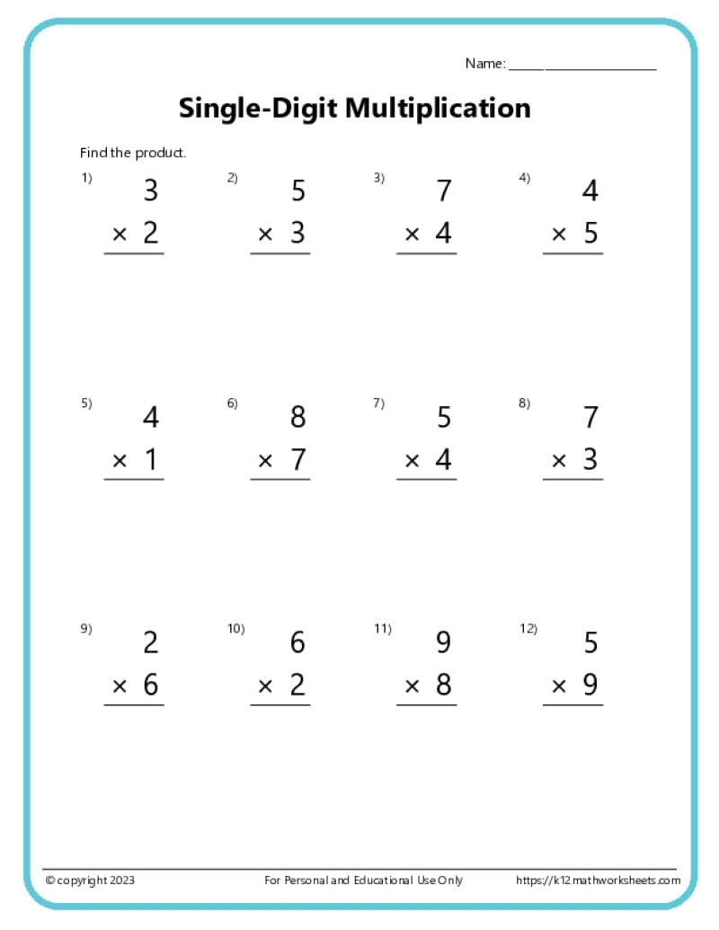 2 Digit By 2 Digit Multiplication Worksheets Math Multiplication Made By Teachers
