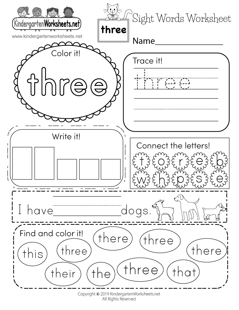 Basic Sight Words Worksheet Free Printable Digital PDF Basic Sight Words Worksheet Free Printable Digital PDF