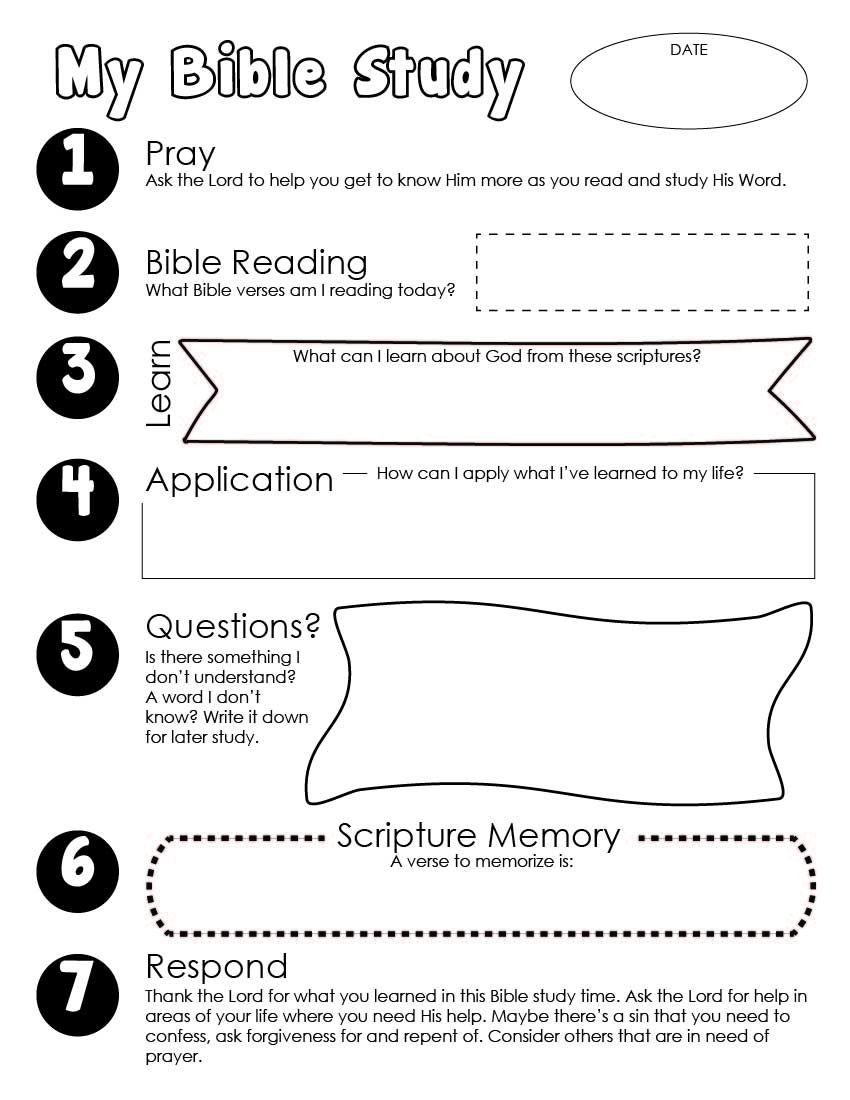 Bible Study Page Flowers Free Christian Printables