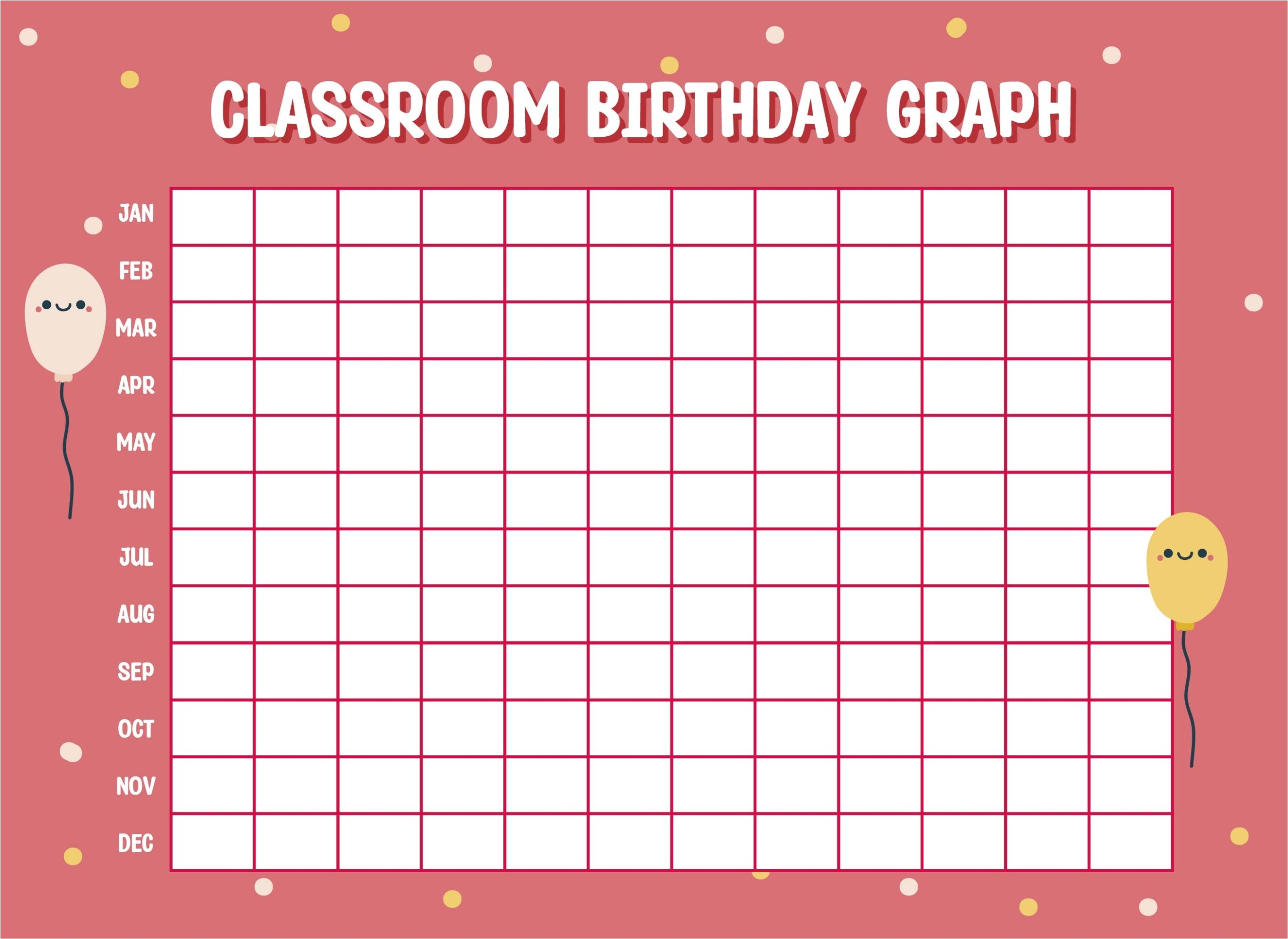 Birthday Bar Graph 12 Free PDF Printables Printablee
