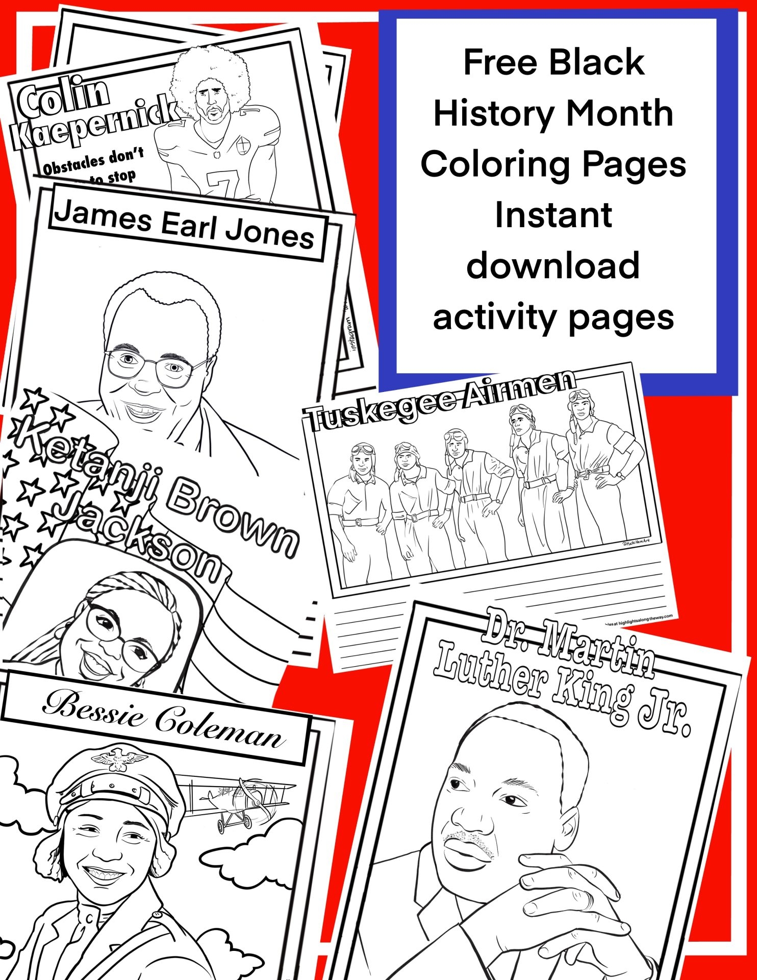 Black History Month Coloring Sheets Free Printable Collection Black History Month Coloring Sheets Free Printable Collection
