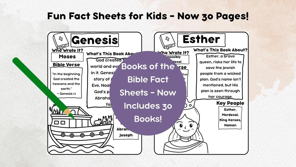 Books Of The Bible Fact Sheets For Kids 30 Printable Bible Worksheets Who Wrote It Key People Verses Homeschool Sunday School PDF Etsy Israel Books Of The Bible Fact Sheets For Kids 30 Printable Bible Worksheets Who Wrote It Key People Verses Homeschool Sunday School PDF Etsy Israel