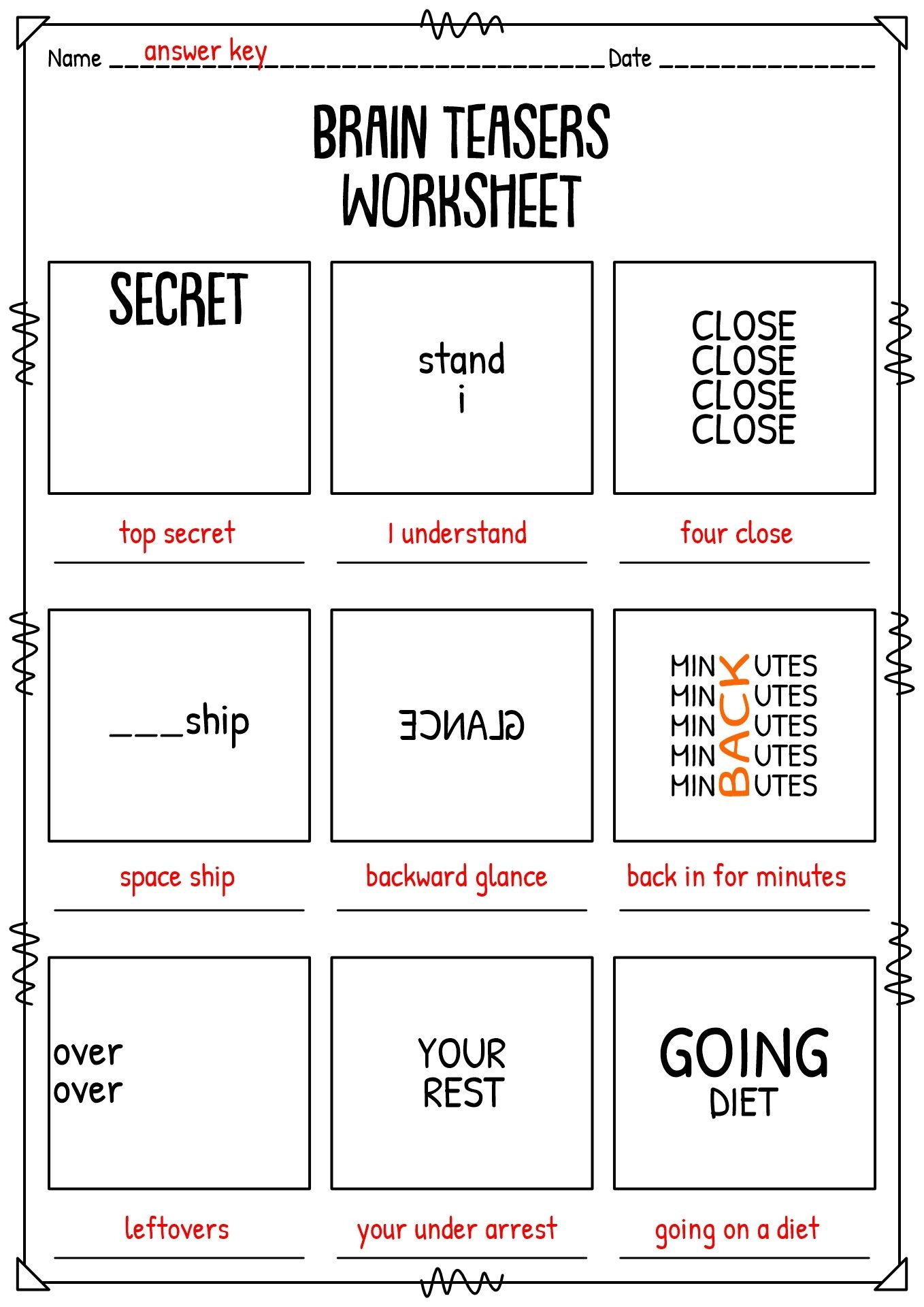 Brain Teasers With Answers 20 Free PDF Printables Printablee