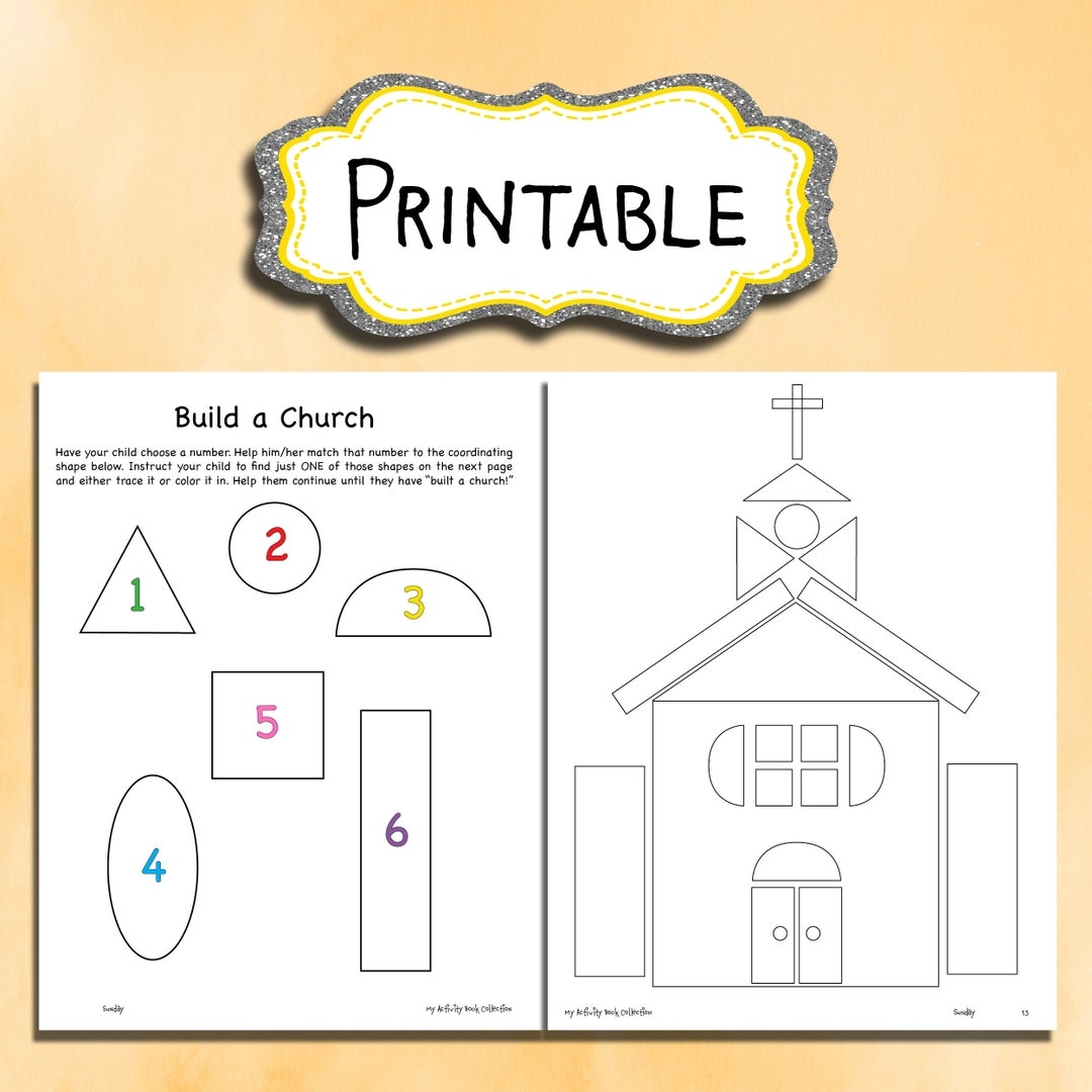Build A Church Printable Worksheet For Kids NONDENOMINATIONAL CHRISTIAN Activity For Kids Sunday Activity Quiet Book Church For Kids Etsy Build A Church Printable Worksheet For Kids NONDENOMINATIONAL CHRISTIAN Activity For Kids Sunday Activity Quiet Book Church For Kids Etsy